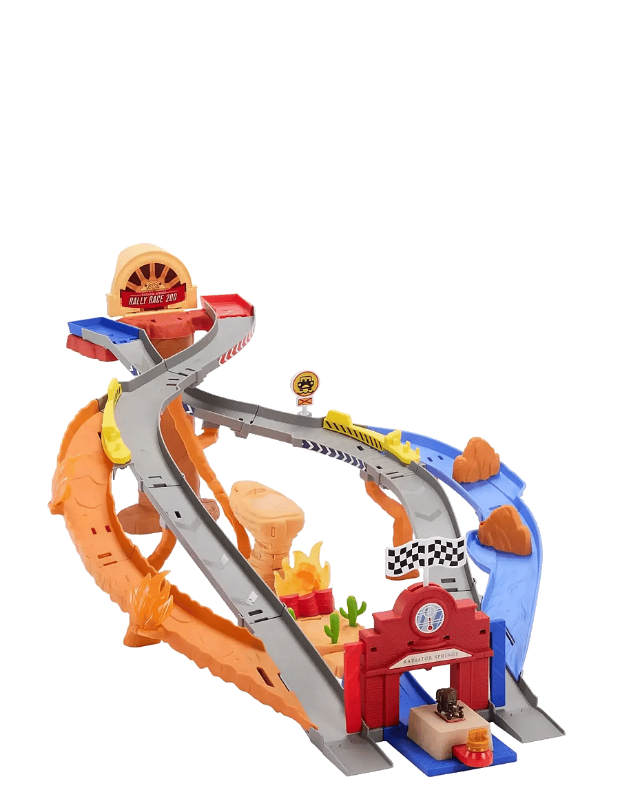 Autod - Cars 1:55 Playsets & Haulers CARS FALL 2025 MEDIA DRIVER PLAYSET - võistlusrajad - multi color - 3