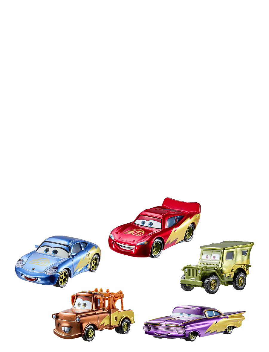 Biler - Disney and Pixar Cars Race To Celebrate 20th Anniversary Radiator Springs 5-Pack - legetøjsbiler - multicolor - 0