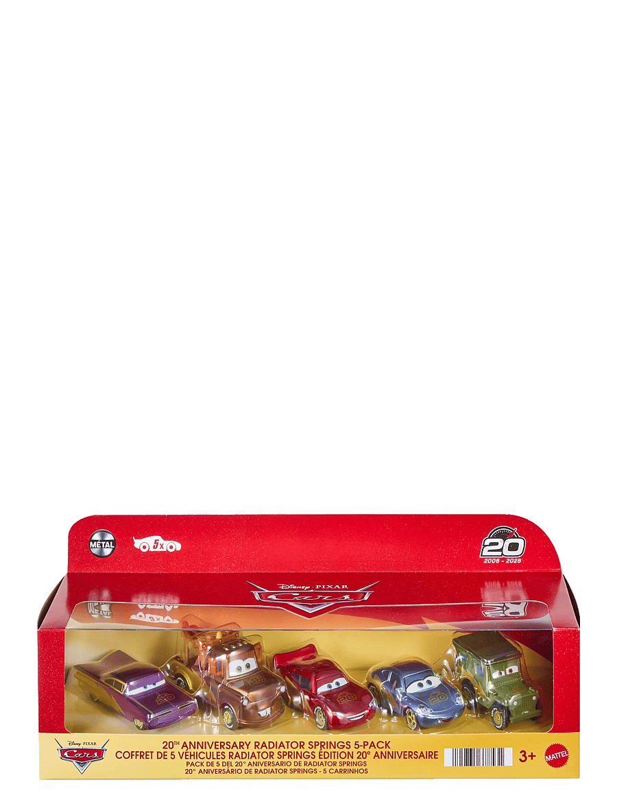 Biler - Disney and Pixar Cars Race To Celebrate 20th Anniversary Radiator Springs 5-Pack - legetøjsbiler - multicolor - 1
