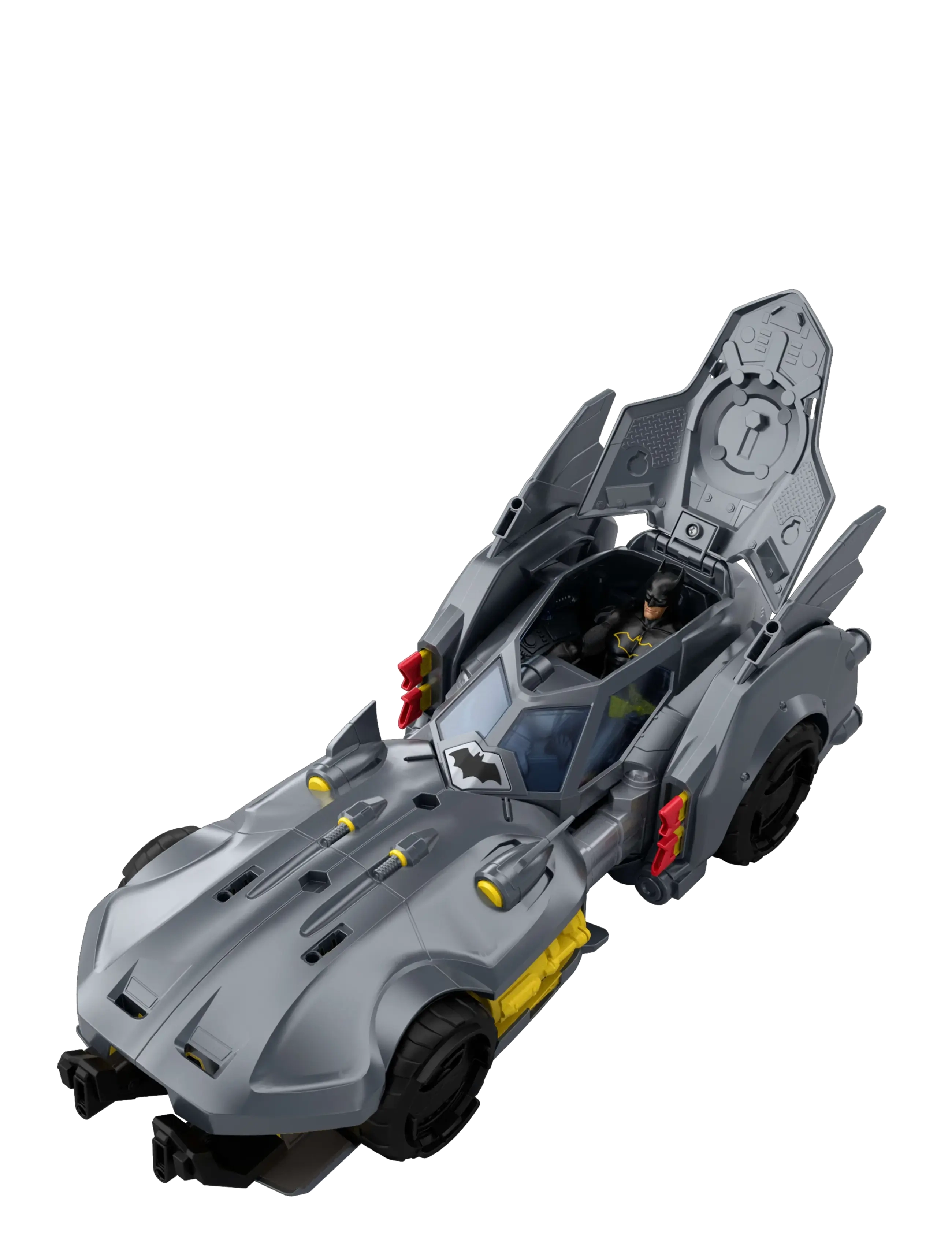 DC Comics - DC Premier Batmobile Vehicle, Batman Signature Crime Fighting Car with Bat-Drone Cannon - multicolor - 2