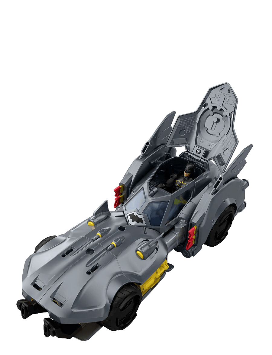 DC Comics - DC Premier Batmobile Vehicle, Batman Signature Crime Fighting Car with Bat-Drone Cannon - multicolor - 2
