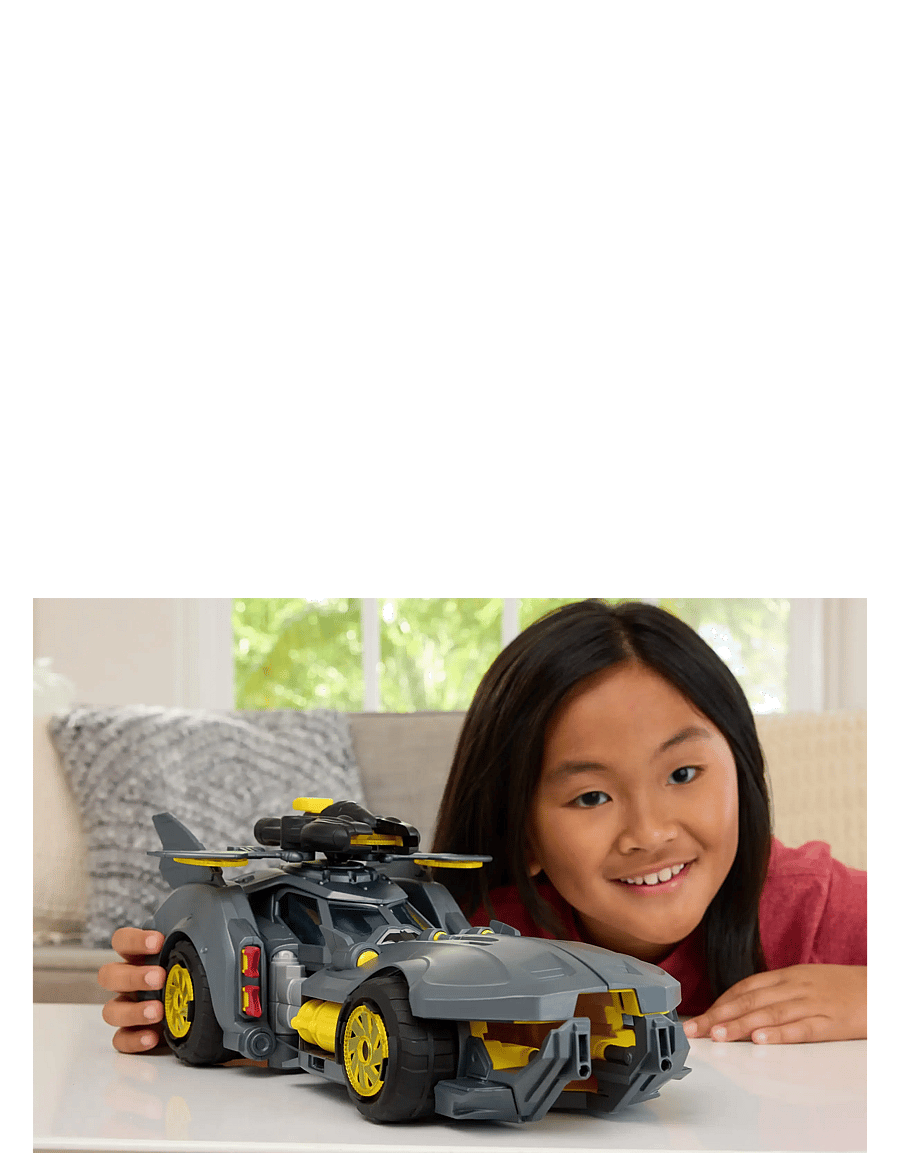 DC Comics - DC Premier Batmobile Vehicle, Batman Signature Crime Fighting Car with Bat-Drone Cannon - multicolor - 0