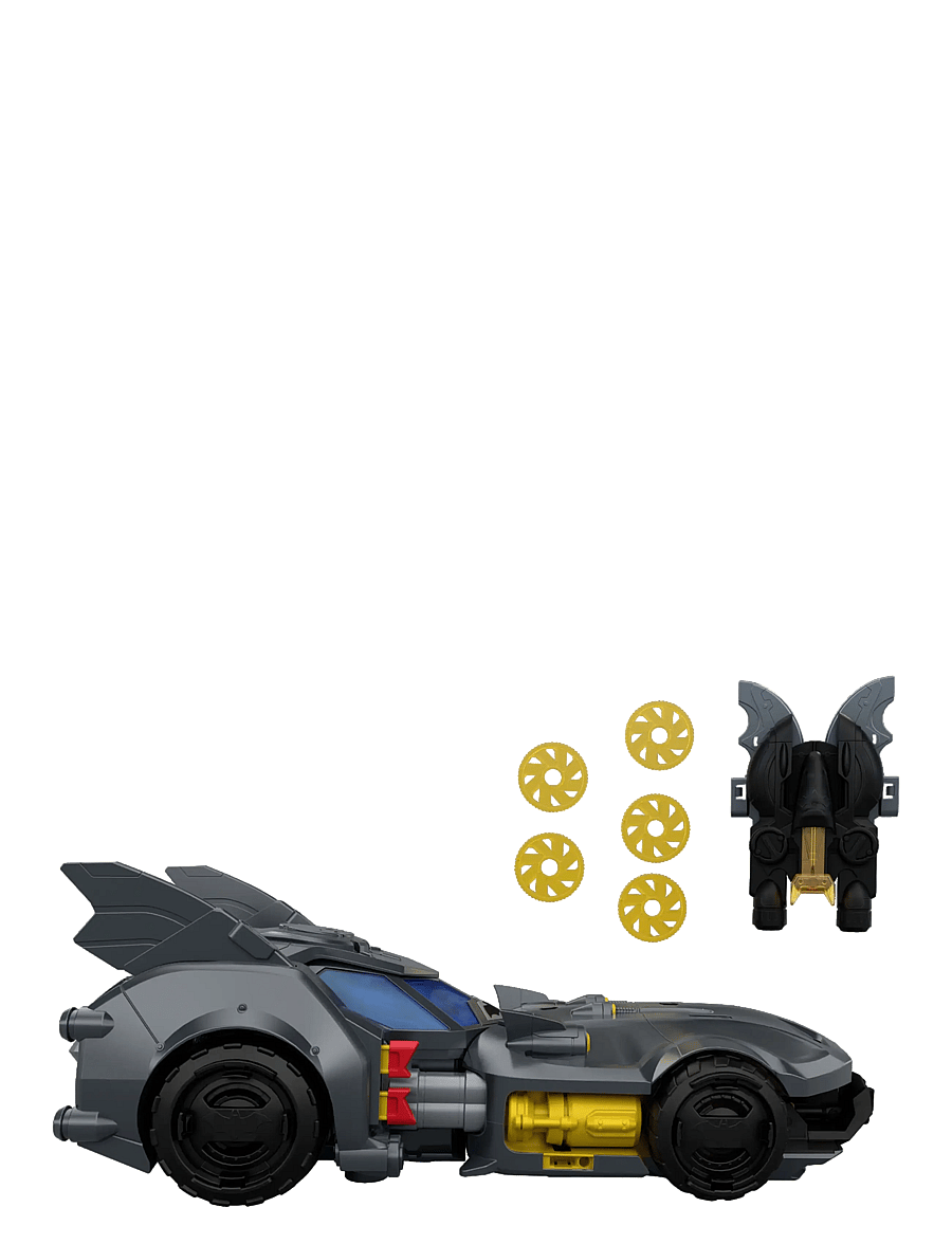 DC Comics - DC Premier Batmobile Vehicle, Batman Signature Crime Fighting Car with Bat-Drone Cannon - multicolor - 3