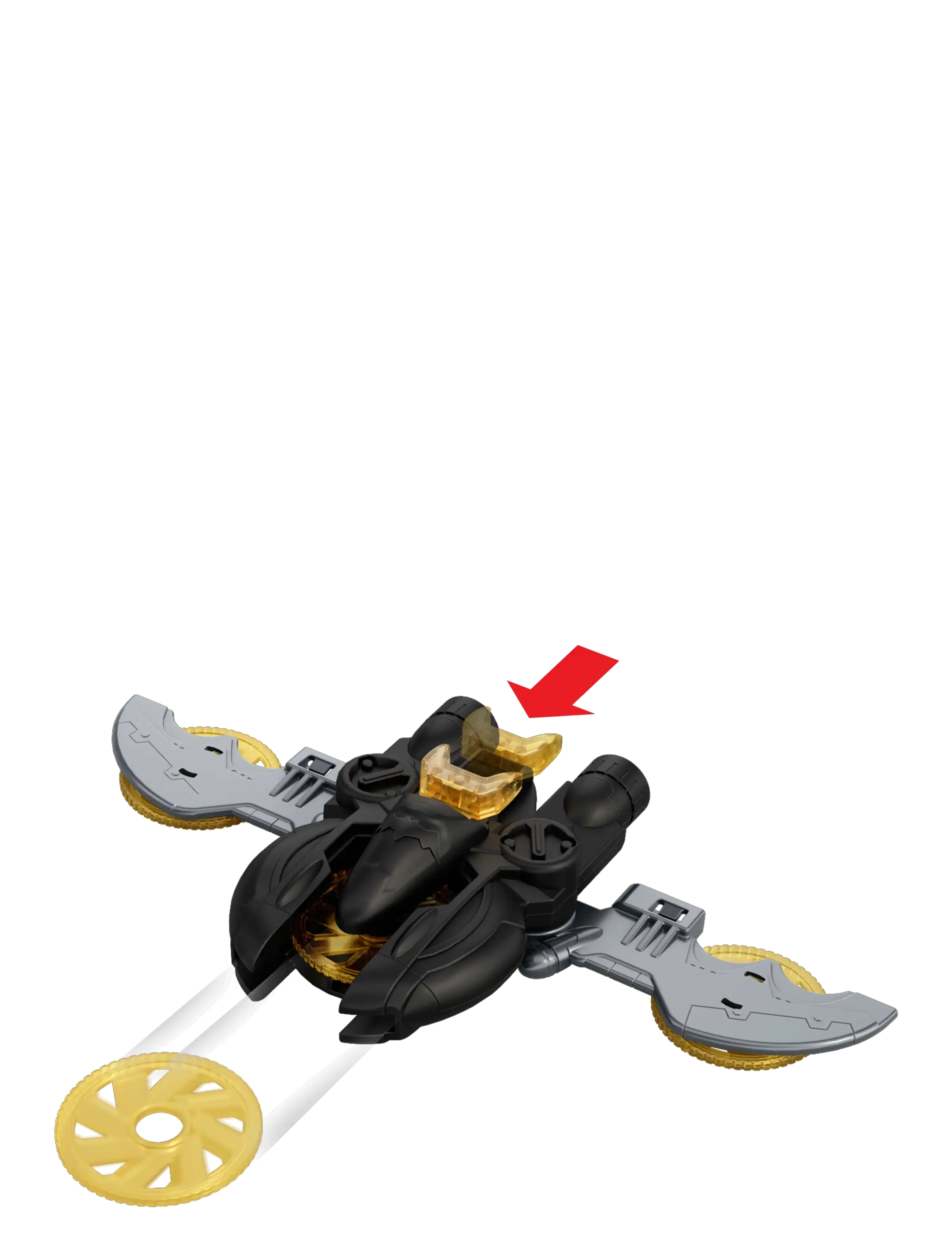 DC Comics - DC Premier Batmobile Vehicle, Batman Signature Crime Fighting Car with Bat-Drone Cannon - multicolor - 5