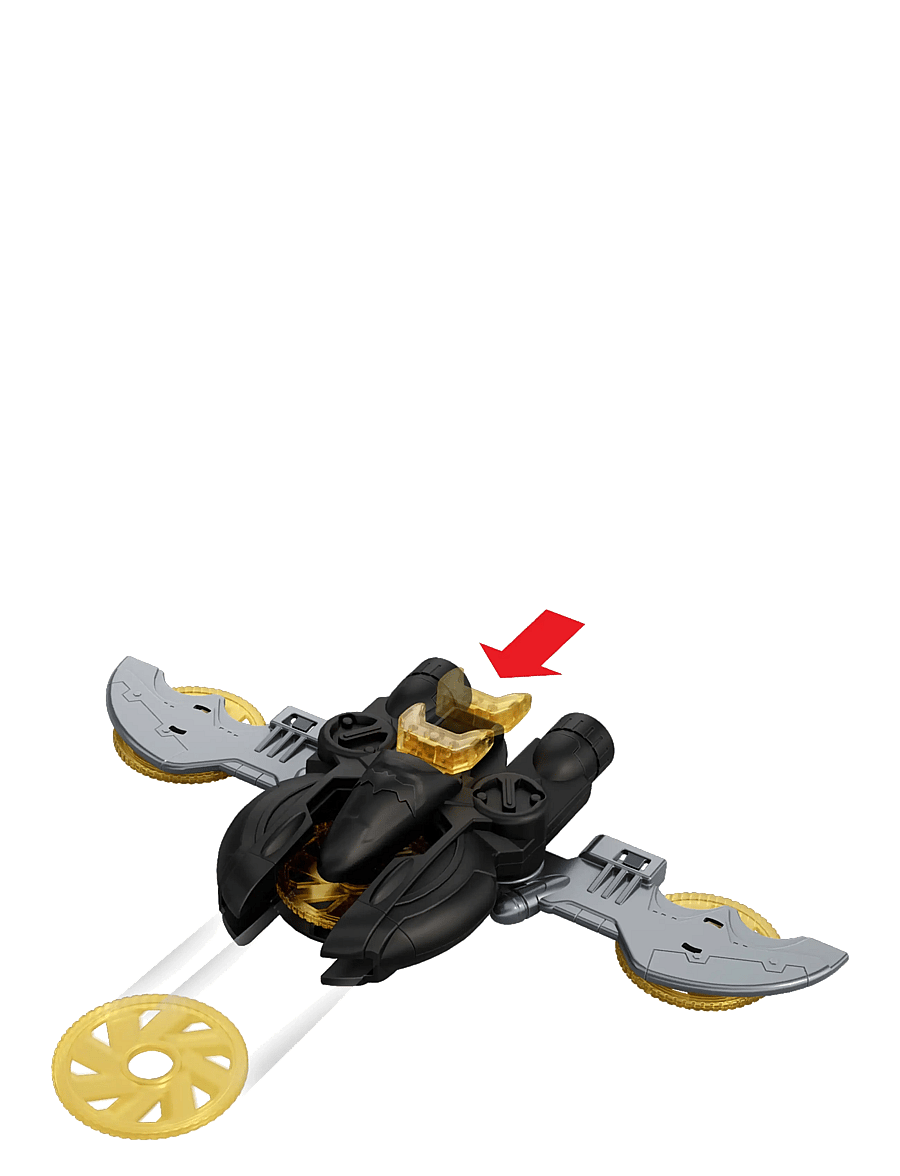 DC Comics - DC Premier Batmobile Vehicle, Batman Signature Crime Fighting Car with Bat-Drone Cannon - multicolor - 5