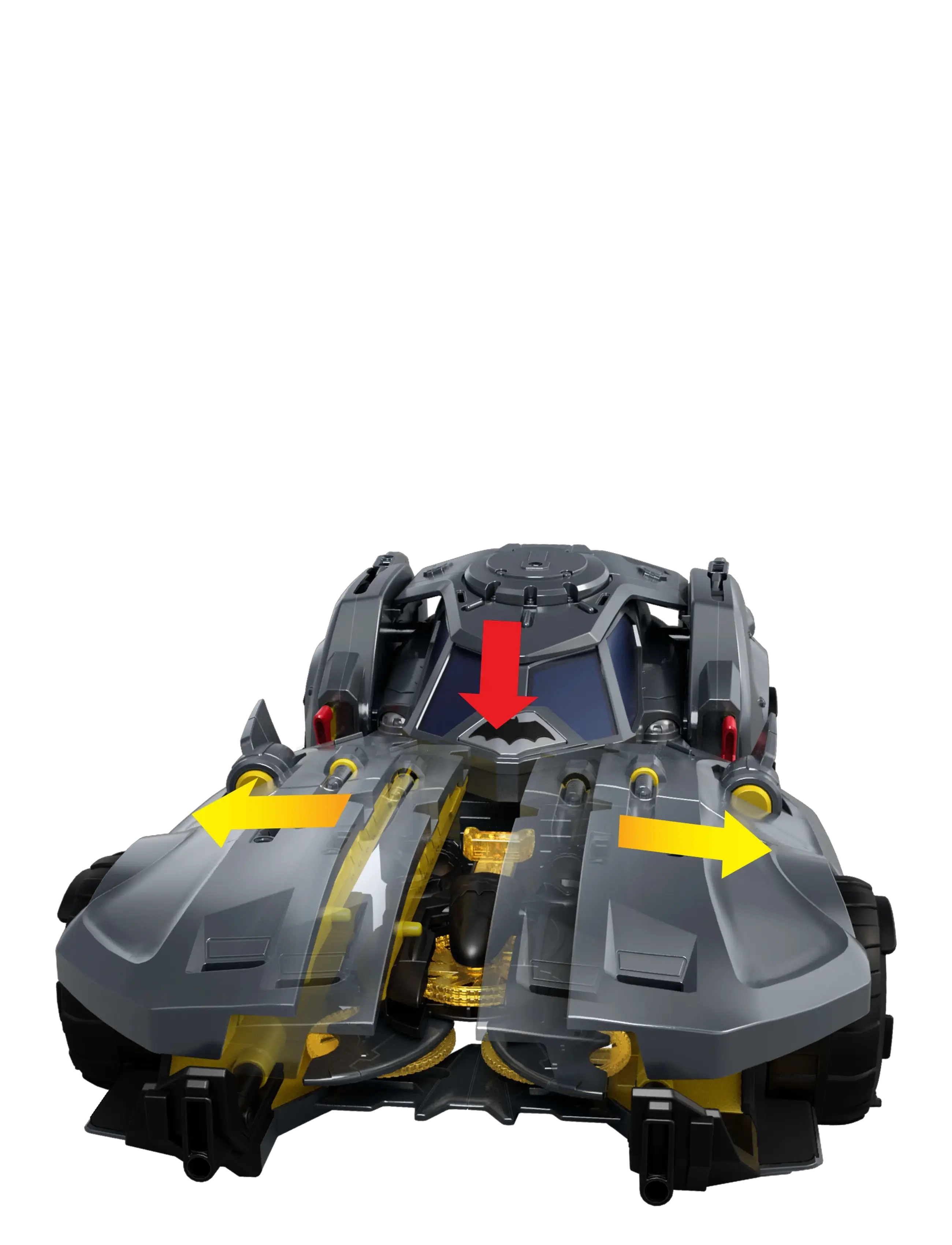 DC Comics - DC Premier Batmobile Vehicle, Batman Signature Crime Fighting Car with Bat-Drone Cannon - julegaver under 500kr - multicolor - 5