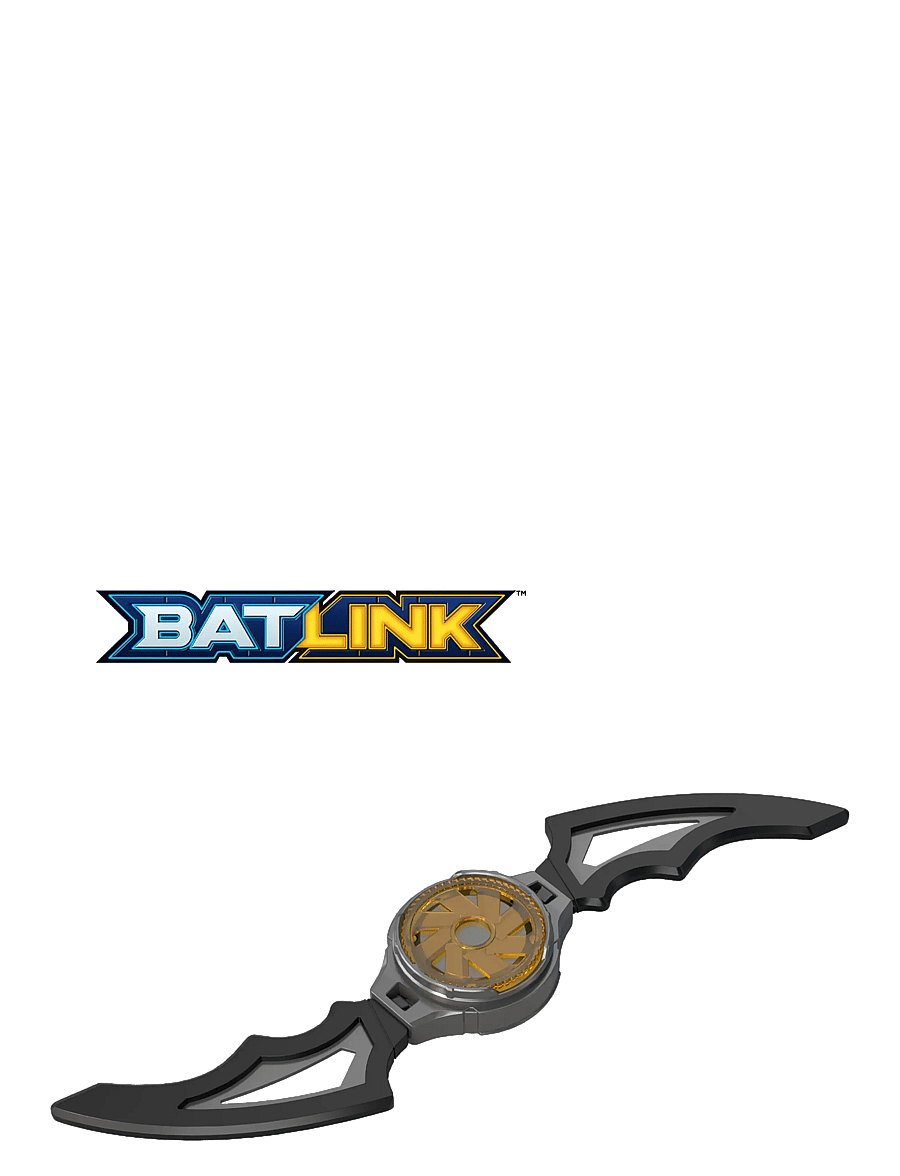 DC Comics - DC Premier Batlink Batarang Role Play Toy, Iconic Batman Boomerang Weapon 8 Inches Wide - multicolor - 3
