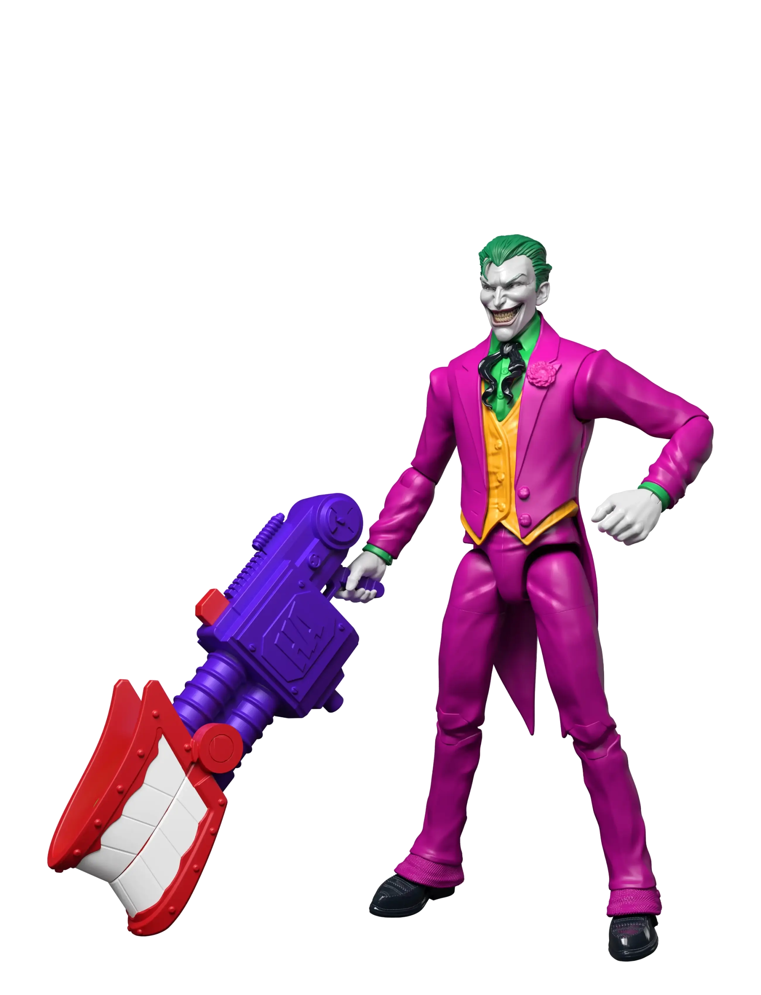 DC Comics - DC Premier 6.5 Inch The Joker Action Figure Series 1, 22 Articulations, Chatter Teeth Weapon - multicolor - 1