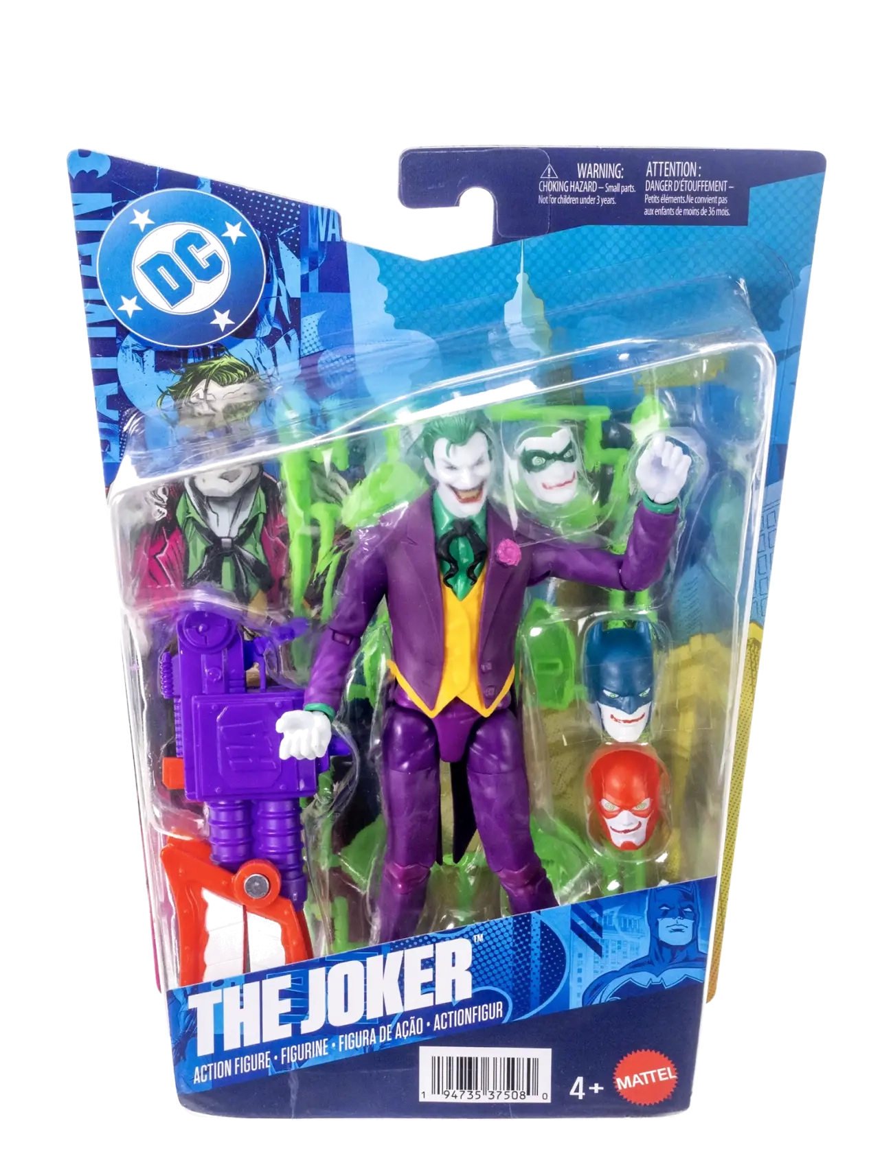 DC Comics - DC Premier 6.5 Inch The Joker Action Figure Series 1, 22 Articulations, Chatter Teeth Weapon - multicolor - 2
