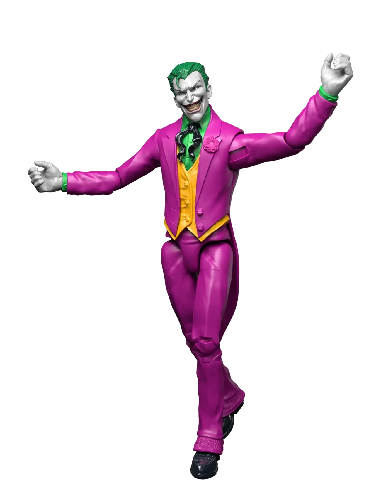 DC Comics - DC Premier 6.5 Inch The Joker Action Figure Series 1, 22 Articulations, Chatter Teeth Weapon - multicolor - 3