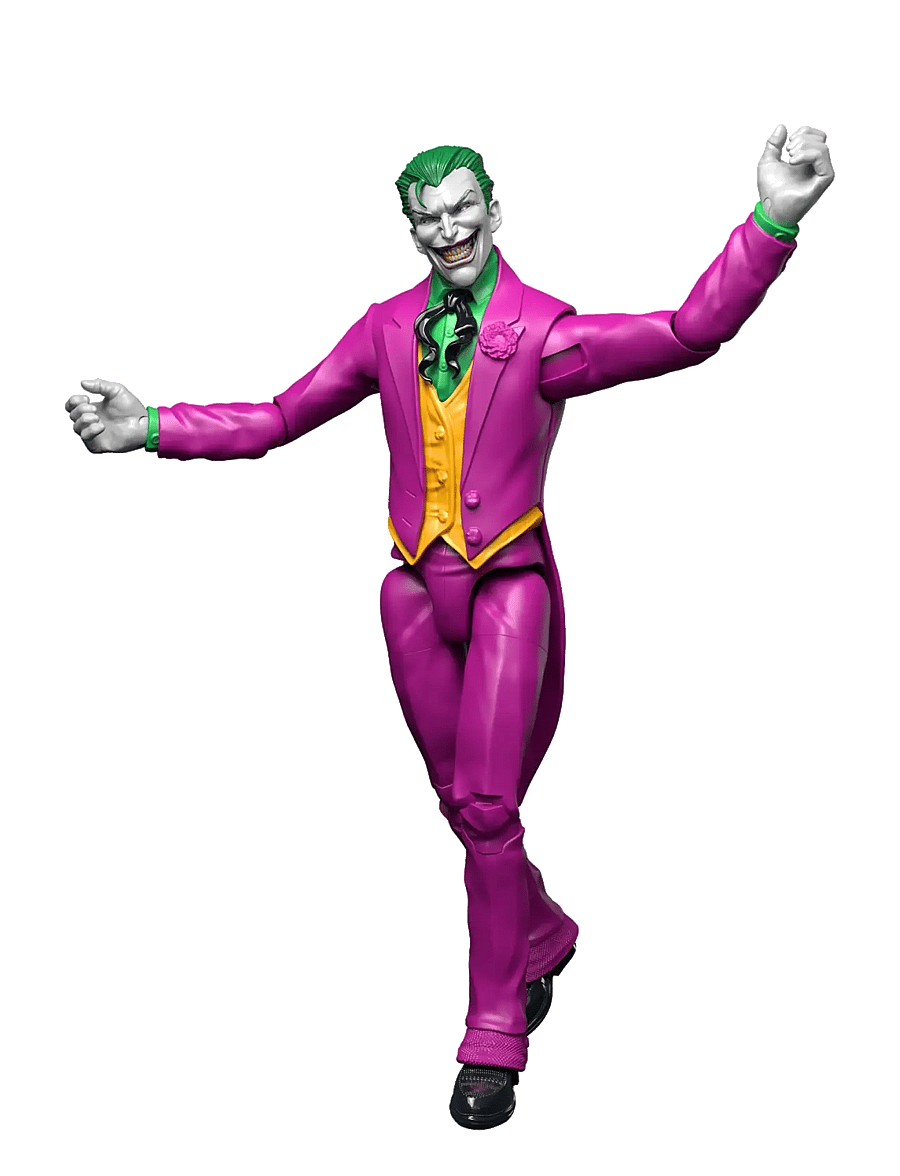 DC Comics - DC Premier 6.5 Inch The Joker Action Figure Series 1, 22 Articulations, Chatter Teeth Weapon - multicolor - 3