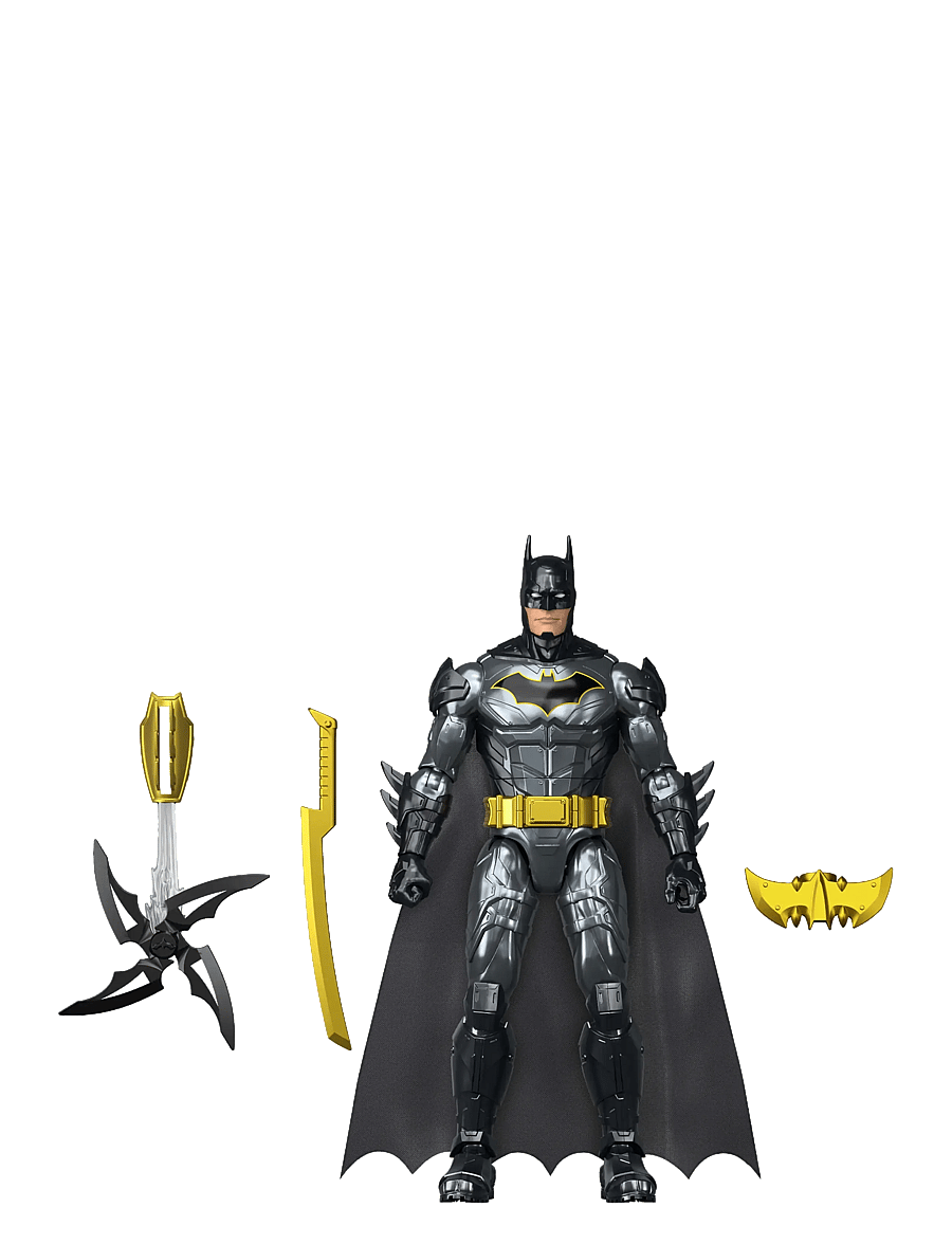 DC Comics - DC Comics DC Crime Crusher Batman Action Figure, 25 Plus Phrases & Sounds, Articulation, 4 Weapons - multicolor - 0