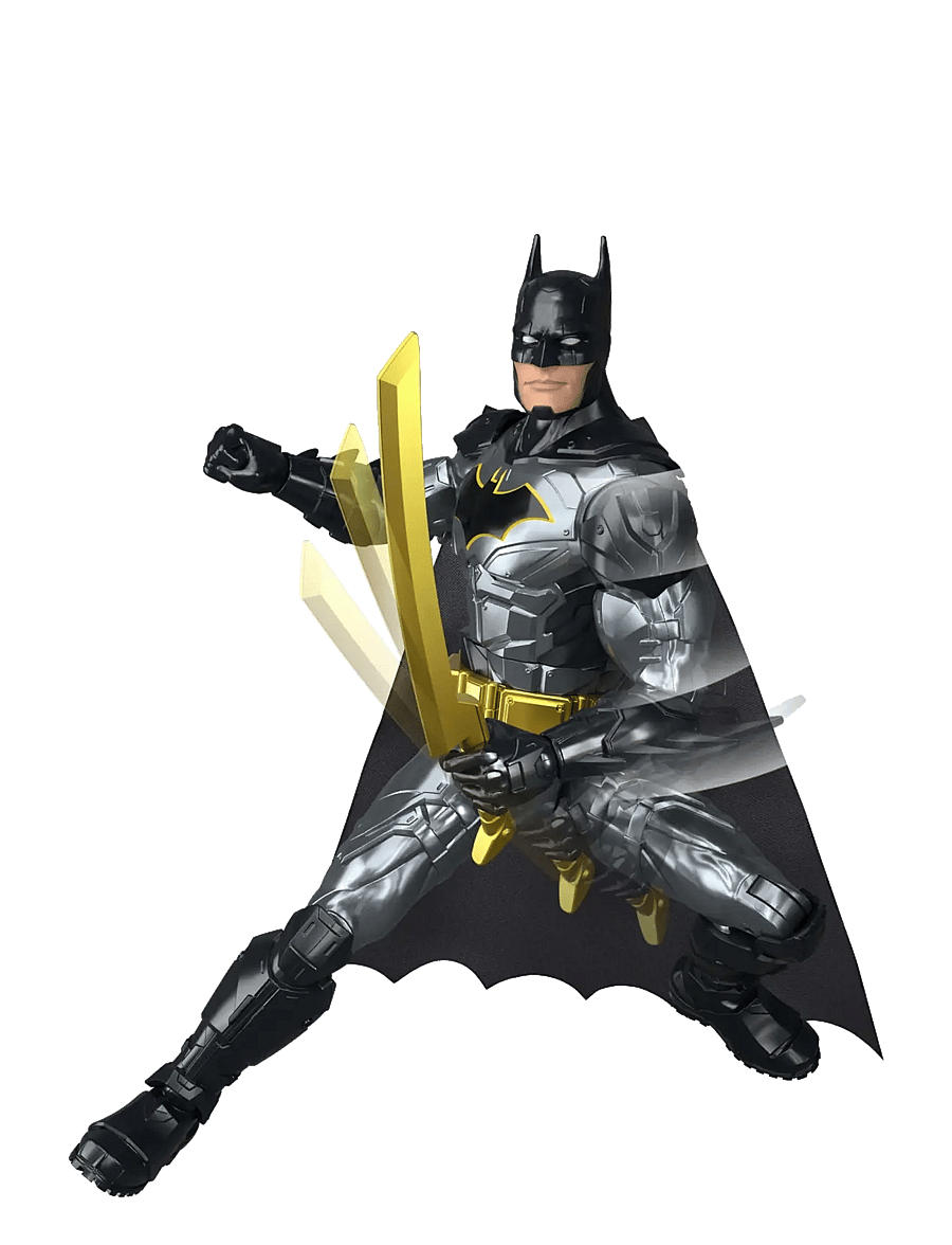 DC Comics - DC Comics DC Crime Crusher Batman Action Figure, 25 Plus Phrases & Sounds, Articulation, 4 Weapons - multicolor - 1