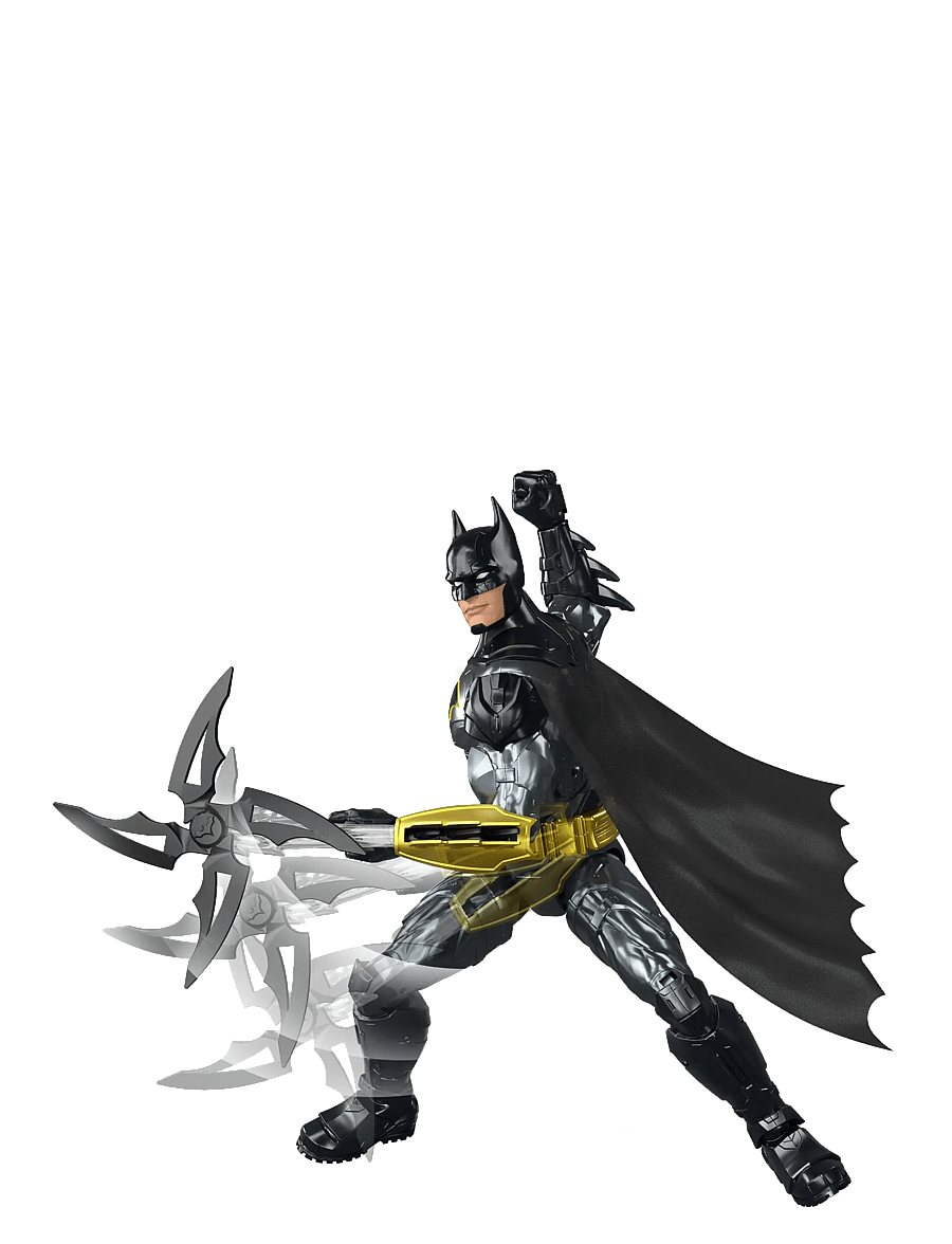 DC Comics - DC Comics DC Crime Crusher Batman Action Figure, 25 Plus Phrases & Sounds, Articulation, 4 Weapons - multicolor - 2