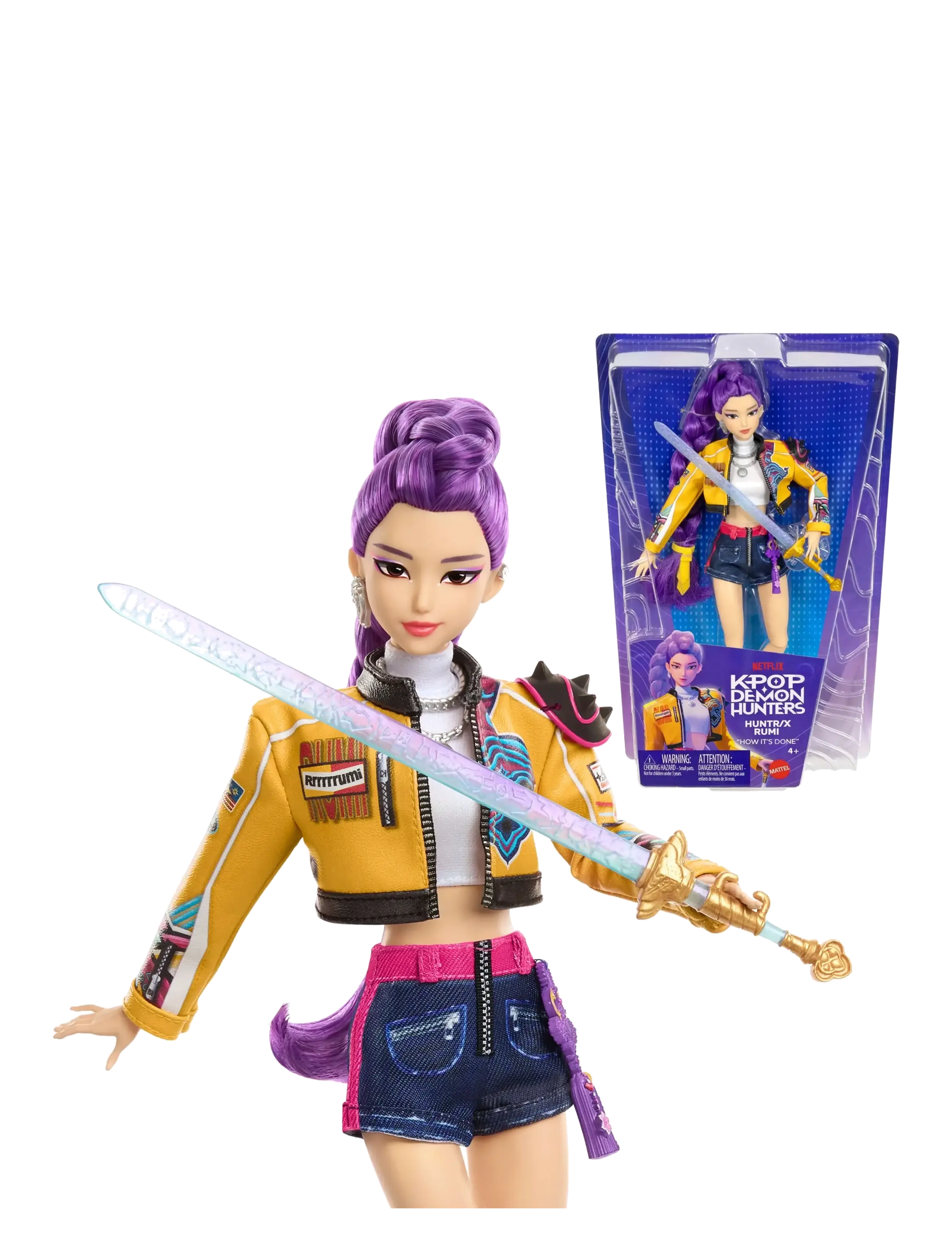 Demon Hunters KPop Demon Hunters HUNTR/X Rumi Fashion Doll in Removable Look with Themed Movie Accessories - Spielzeug 3-5 Jahre - MULTICOLOR / multi