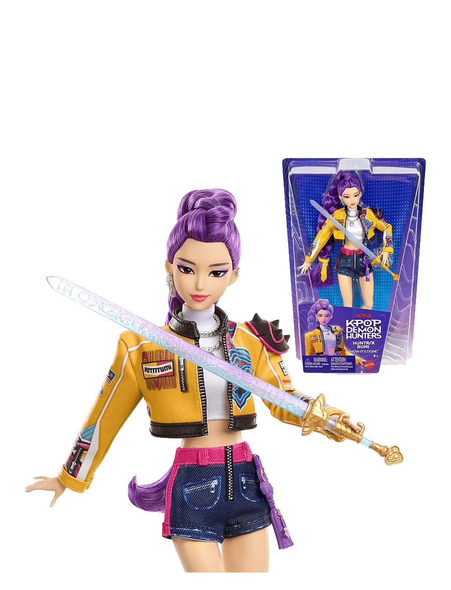 Demon Hunters - KPop Demon Hunters HUNTR/X Rumi Fashion Doll in Removable Look with Themed Movie Accessories - action-figuren - multicolor - 1