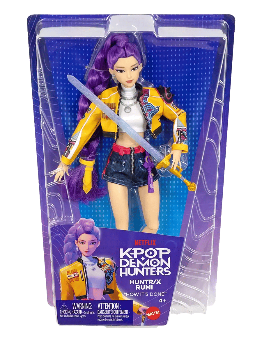Demon Hunters - KPop Demon Hunters HUNTR/X Rumi Fashion Doll in Removable Look with Themed Movie Accessories - action-figuren - multicolor - 2