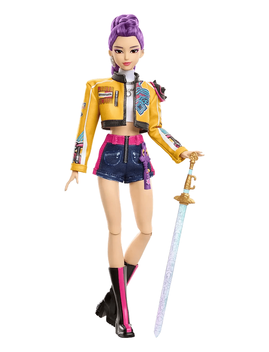 Demon Hunters - KPop Demon Hunters HUNTR/X Rumi Fashion Doll in Removable Look with Themed Movie Accessories - action-figuren - multicolor - 4