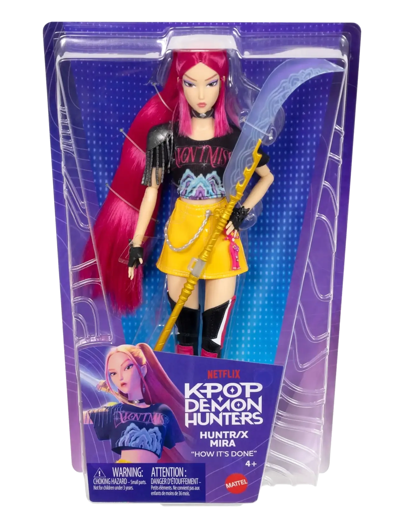 Demon Hunters - KPop Demon Hunters HUNTR/X Mira Fashion Doll in Removable Look with Themed Movie Accessories - multicolor - 2