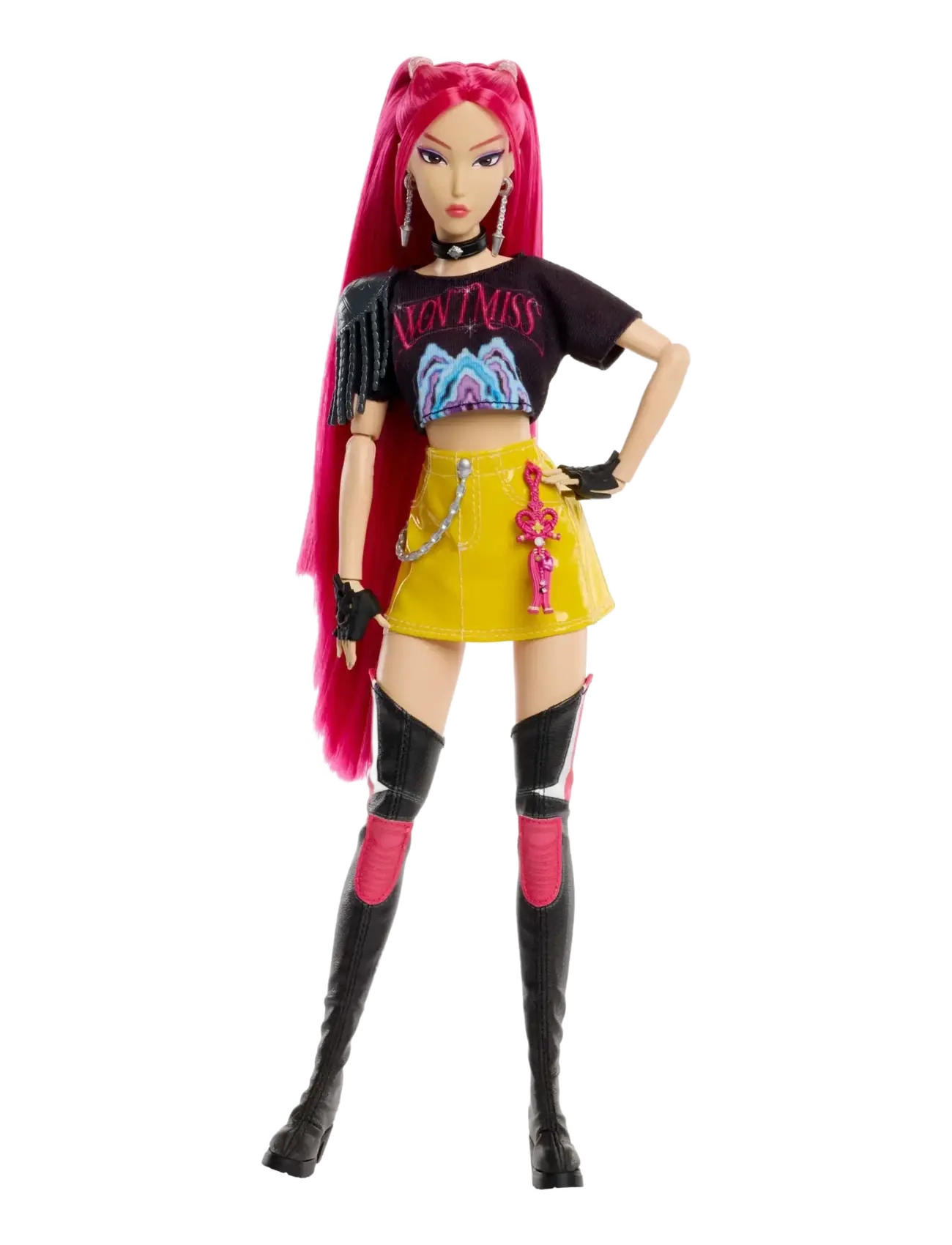 Demon Hunters - KPop Demon Hunters HUNTR/X Mira Fashion Doll in Removable Look with Themed Movie Accessories - multicolor - 3