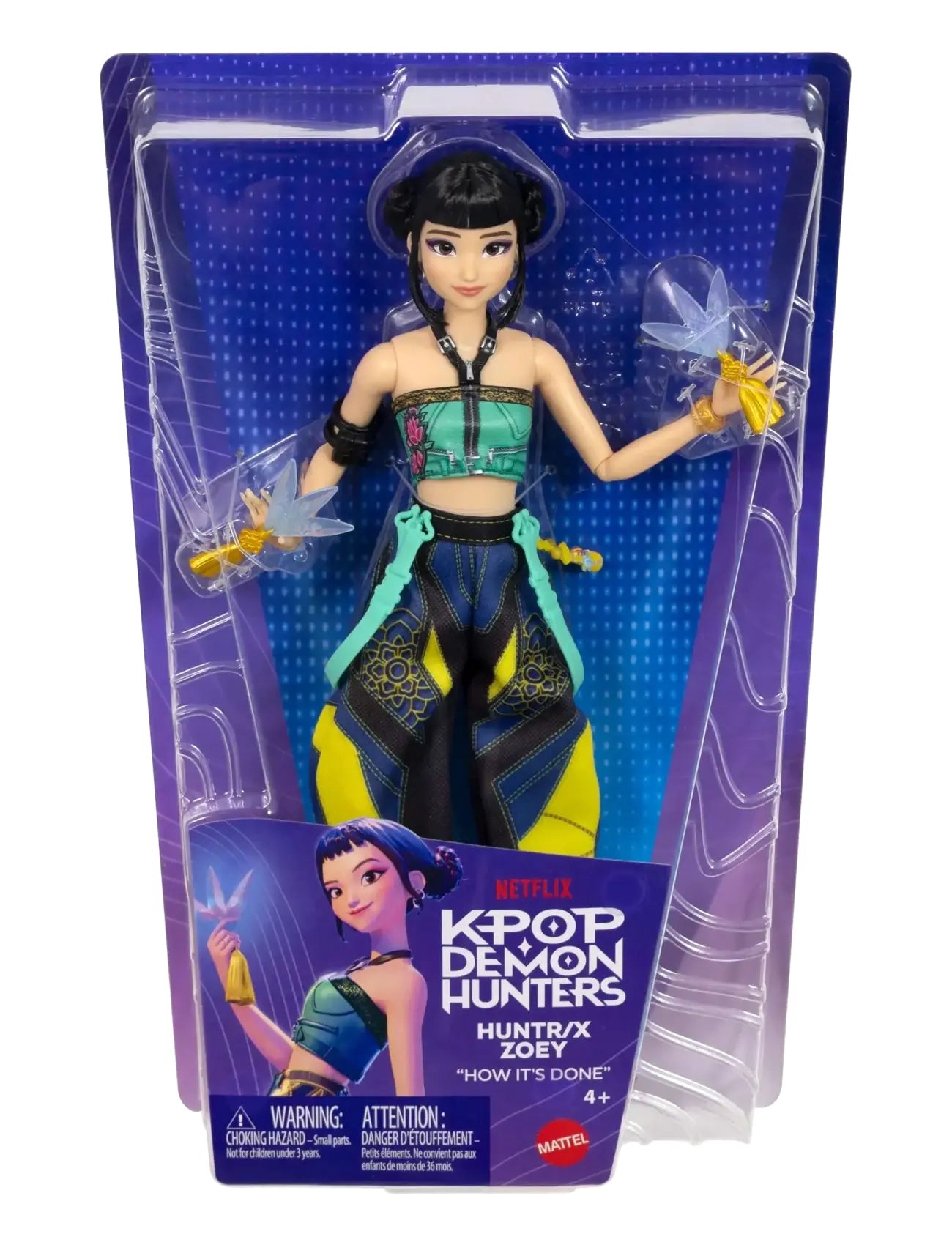 Demon Hunters - KPop Demon Hunters HUNTR/X Zoey Fashion Doll in Removable Look with Themed Movie Accessories - multicolor - 1