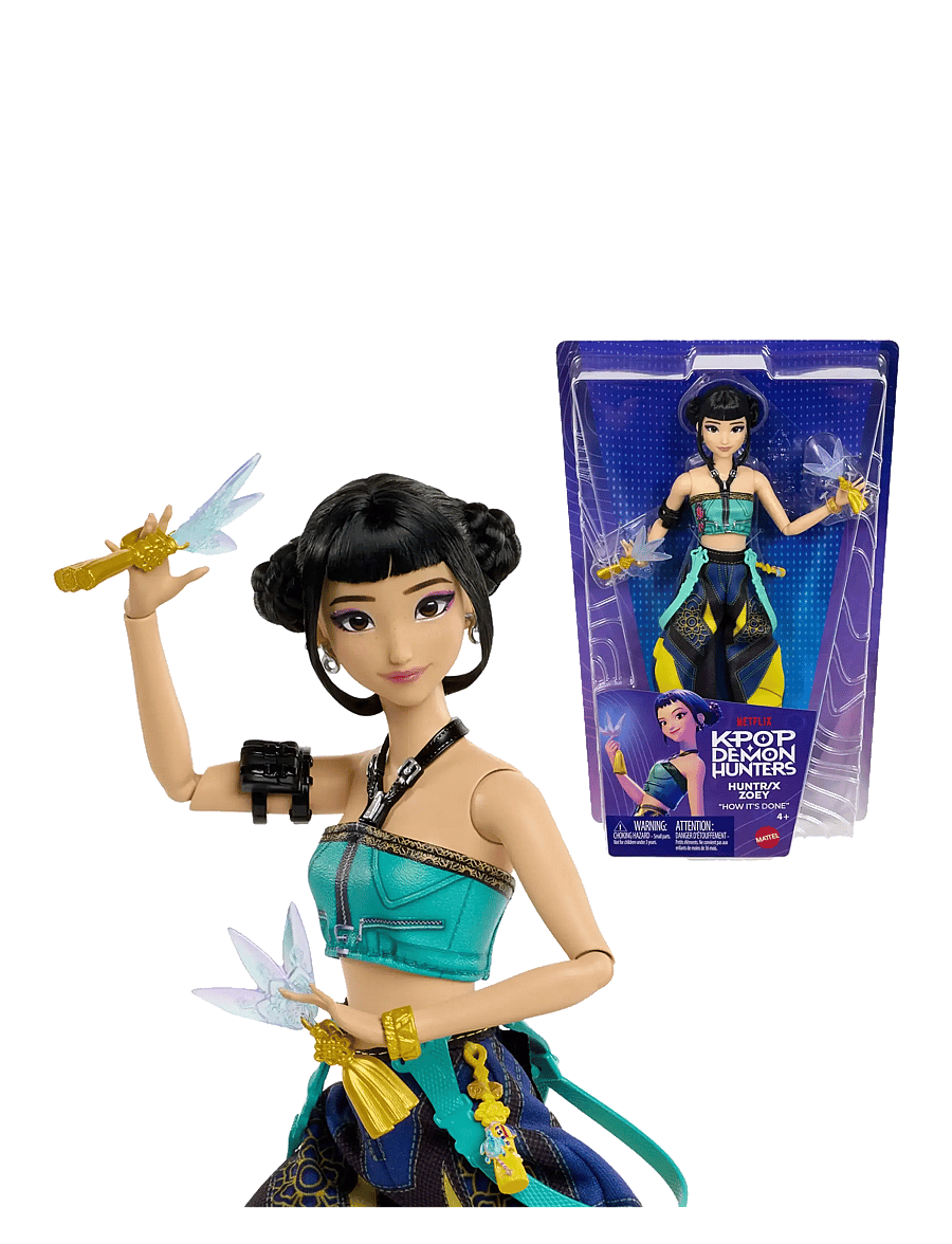 Demon Hunters - KPop Demon Hunters HUNTR/X Zoey Fashion Doll in Removable Look with Themed Movie Accessories - multicolor - 2
