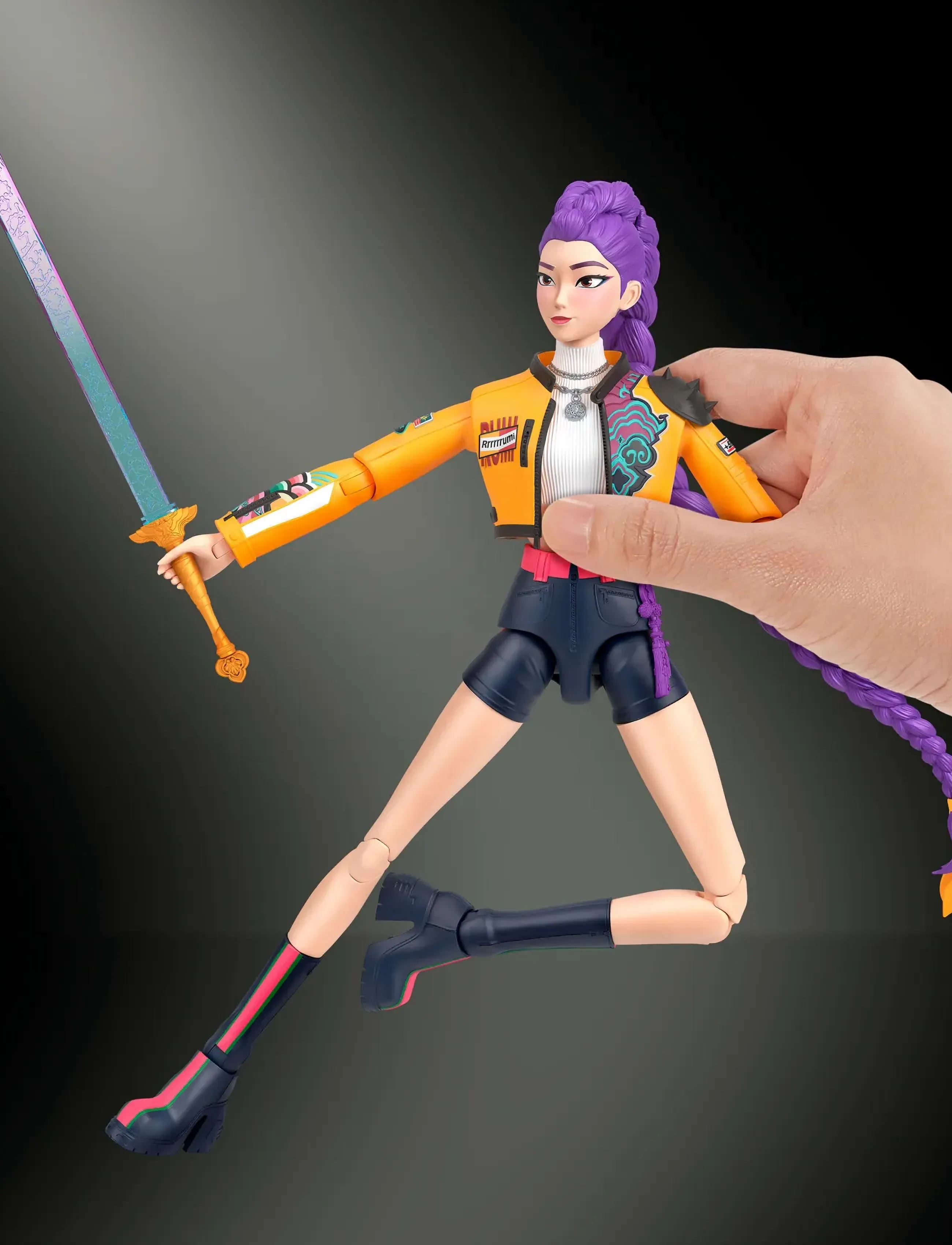Demon Hunters - KPop Demon Hunters HUNTR/X Rumi “How It's Done" Action Figure - action-figuren - multicolor - 0