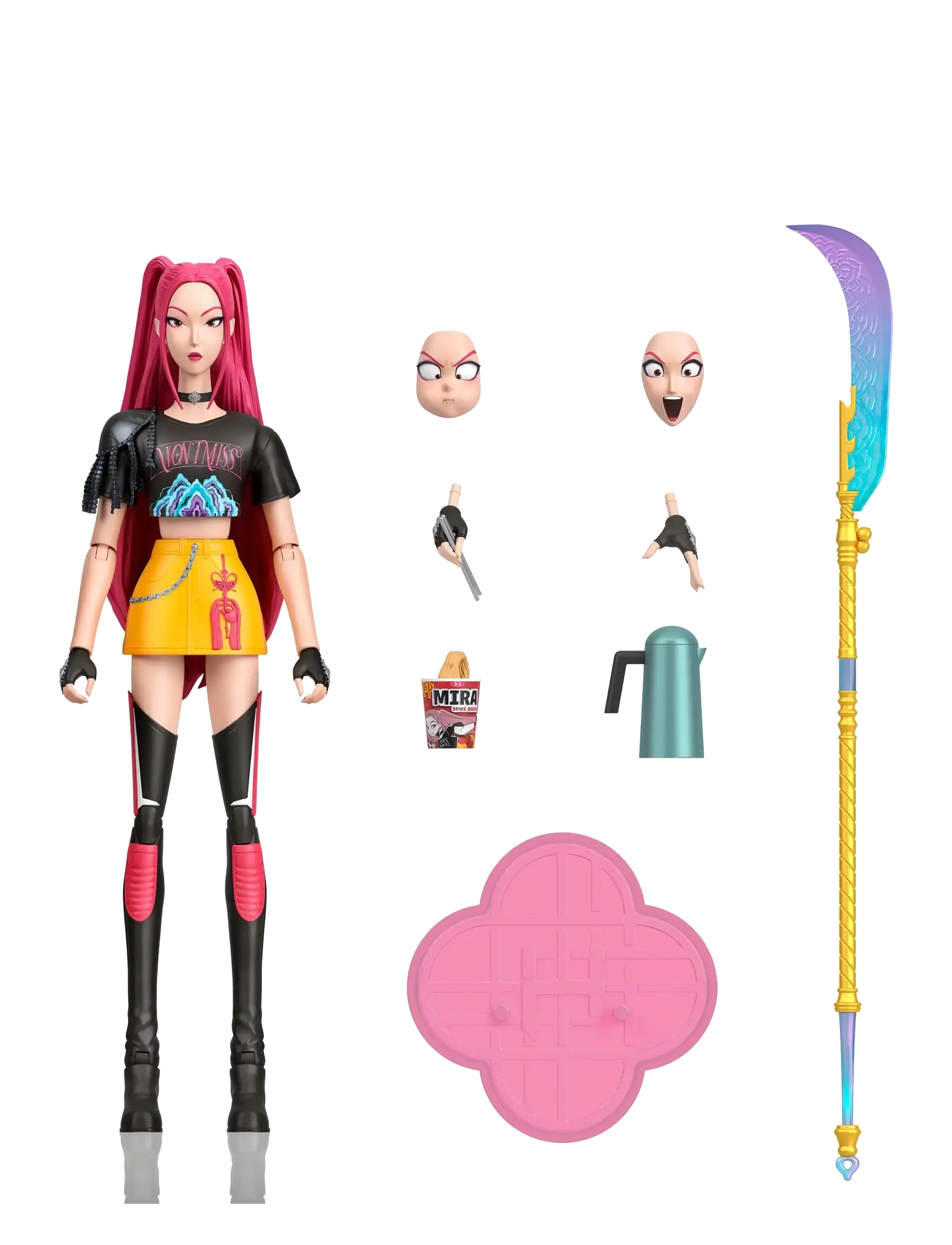 Demon Hunters - KPop Demon Hunters HUNTR/X Mira “How It's Done" Action Figure - action-figuren - multicolor - 2