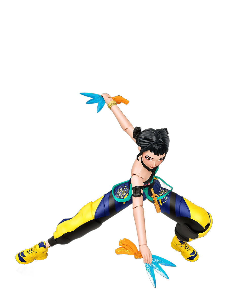 Demon Hunters - KPop Demon Hunters HUNTR/X Zoey 5.6-inch Action Figure with Accessories & Swappable Faces - multicolor - 3
