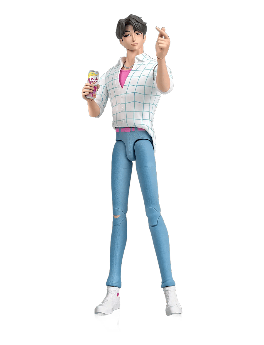Demon Hunters - KPop Demon Hunters Saja Boys Jinu “Soda Pop" Action Figure - action-figuren - multicolor - 1