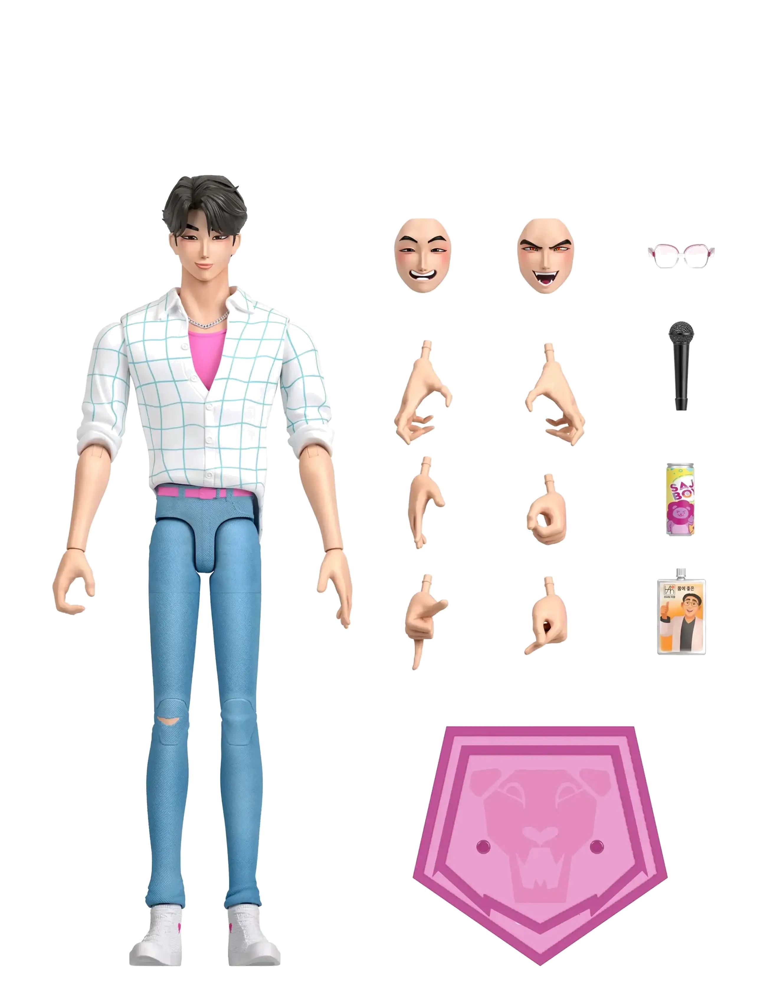 Demon Hunters - KPop Demon Hunters Saja Boys Jinu “Soda Pop" Action Figure - action-figuren - multicolor - 3