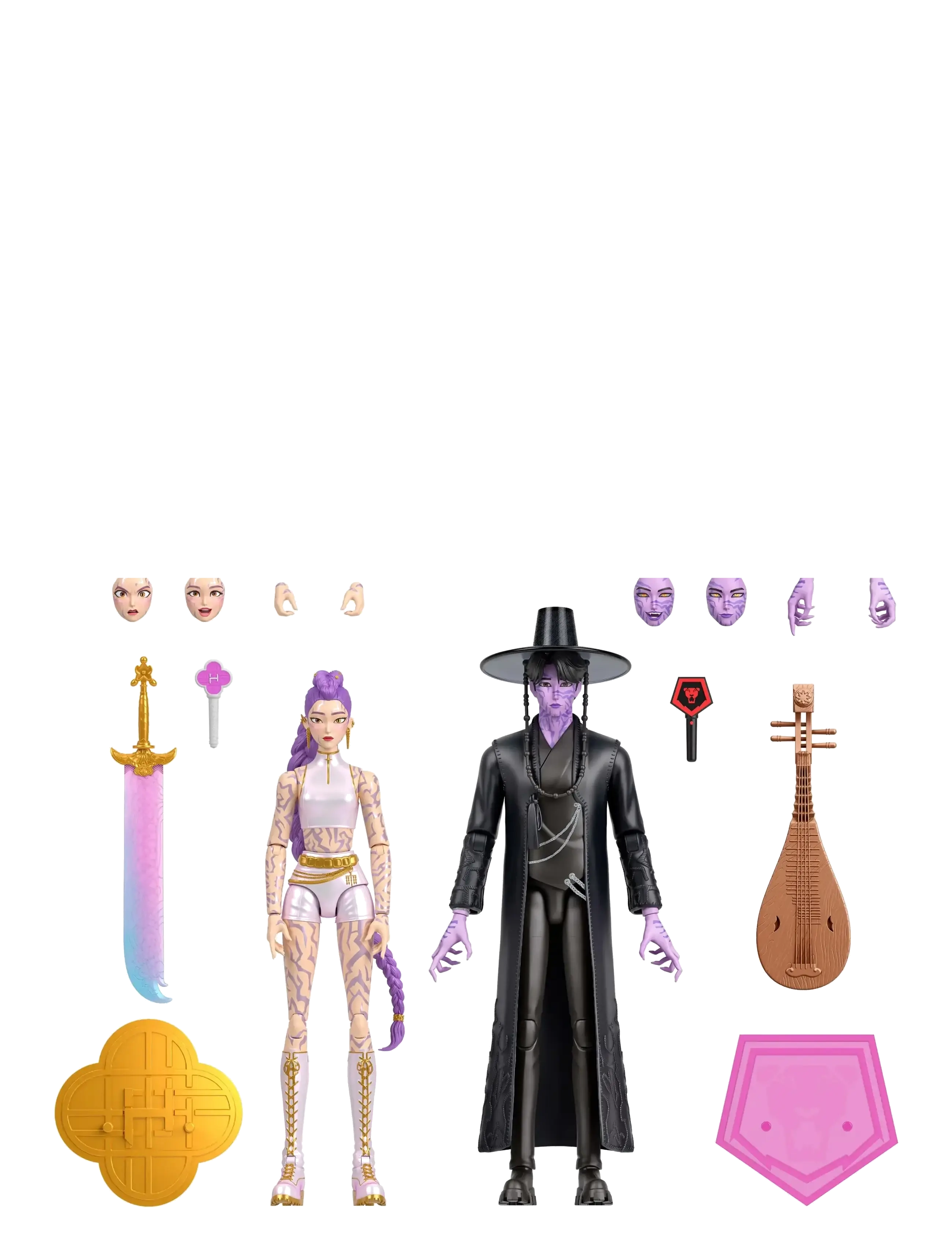 Demon Hunters - Kpop Demon Hunters Rumi & Jinu: Final Battle Action Figure 2-pack - action-figuren - multicolor - 2