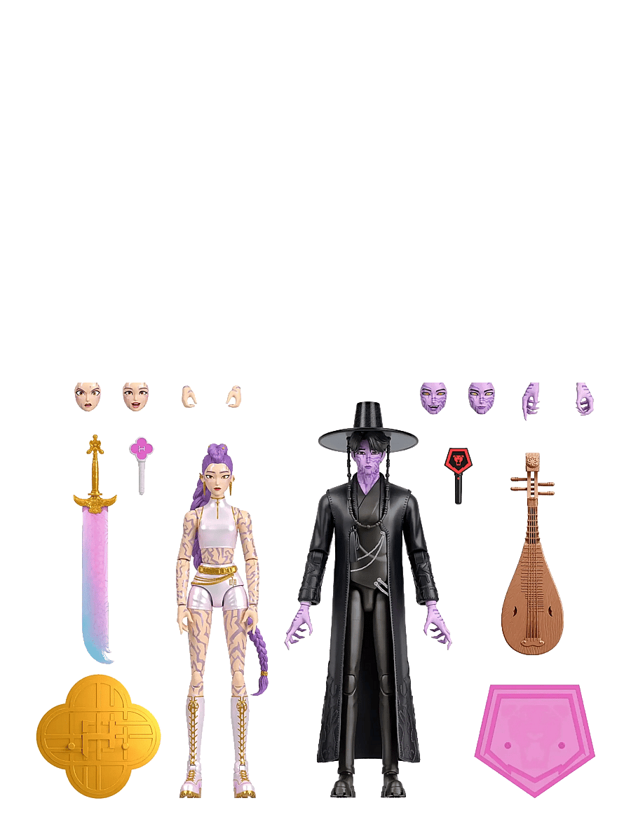 Demon Hunters - Kpop Demon Hunters Rumi & Jinu: Final Battle Action Figure 2-pack - action-figuren - multicolor - 2