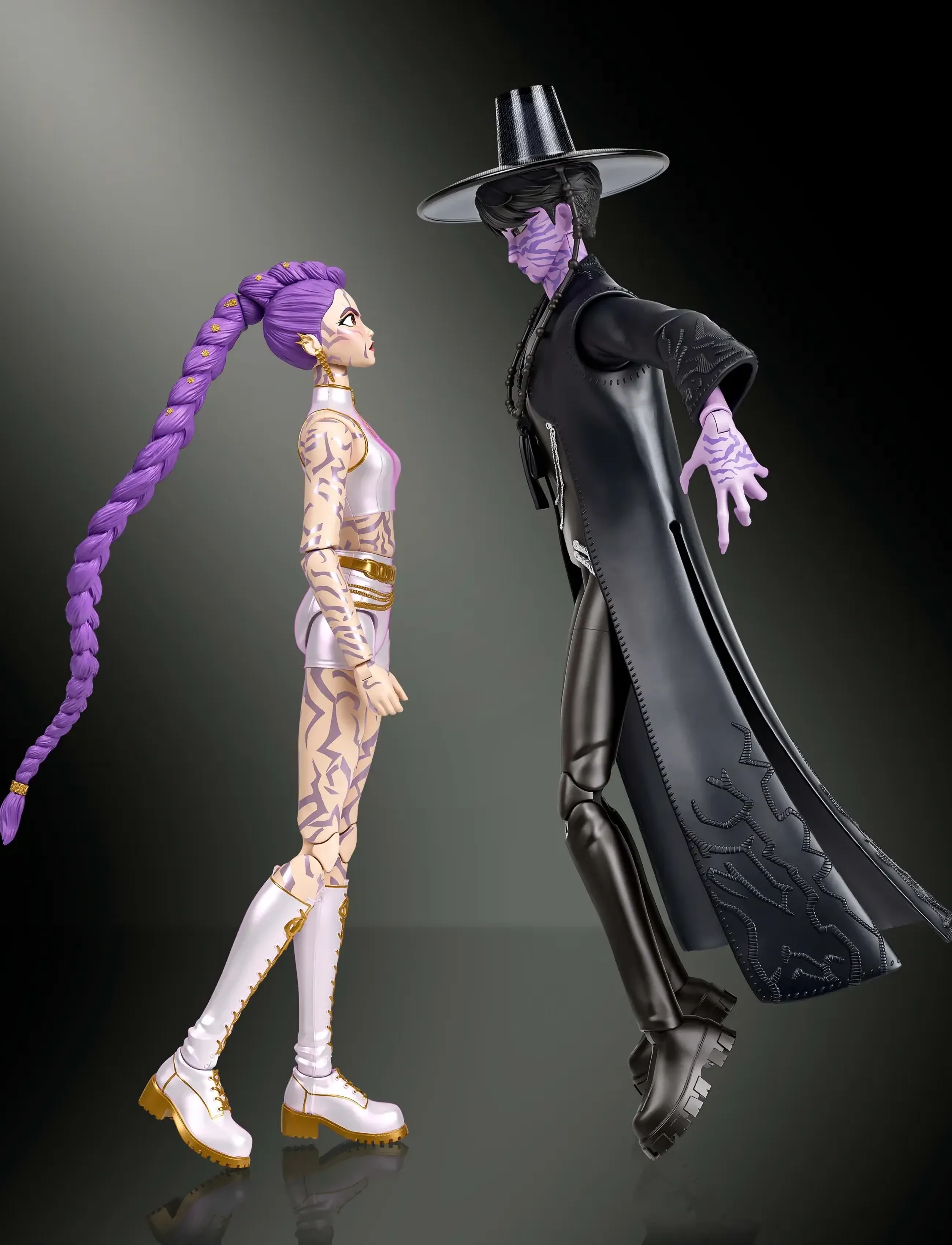 Demon Hunters - Kpop Demon Hunters Rumi & Jinu: Final Battle Action Figure 2-pack - action-figuren - multicolor - 0
