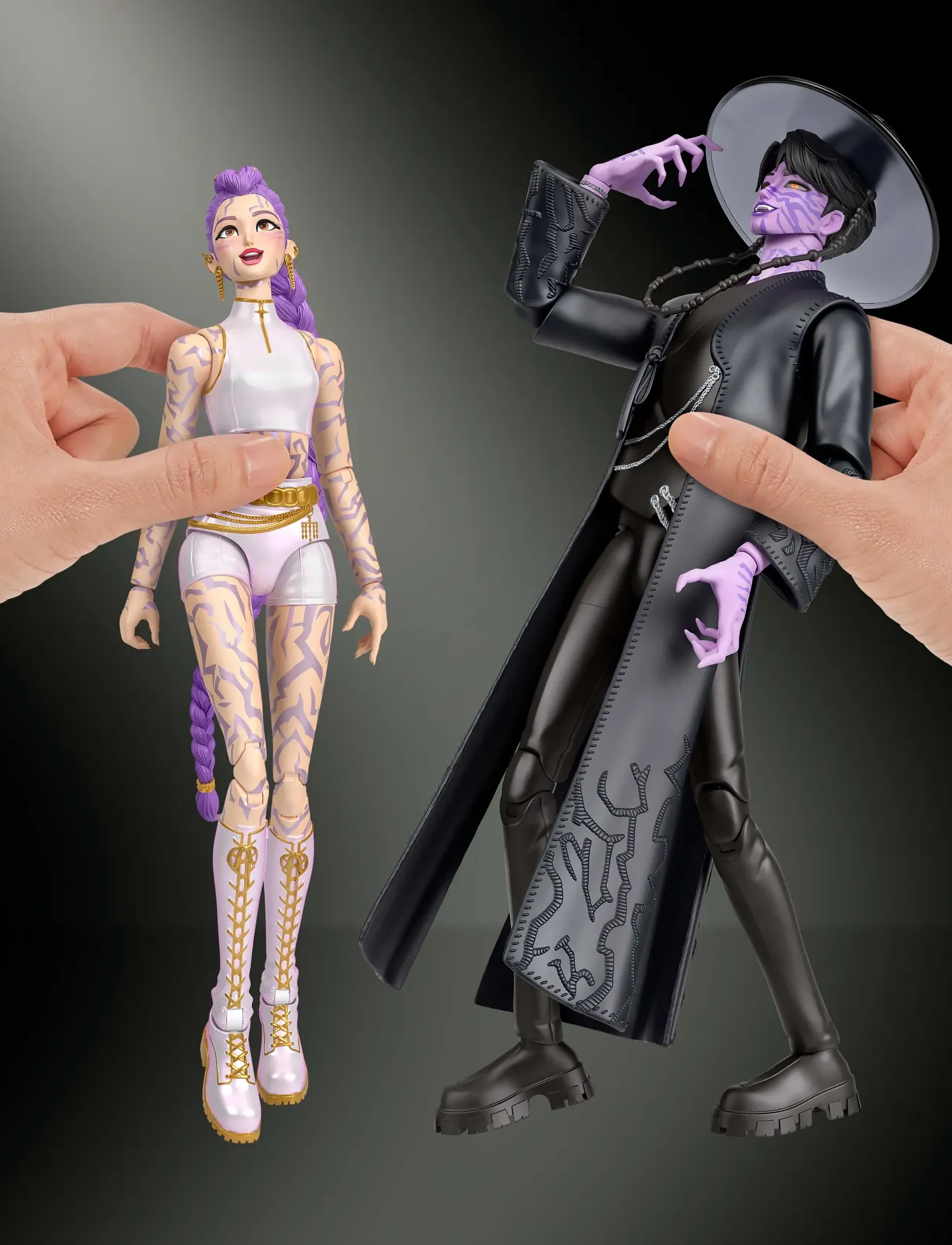 Demon Hunters - Kpop Demon Hunters Rumi & Jinu: Final Battle Action Figure 2-pack - action-figuren - multicolor - 4