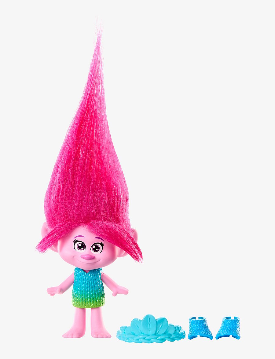 Mattel Disney Trolls - Trolls 3 Band Together Queen Poppy Small Doll - multi color - 0
