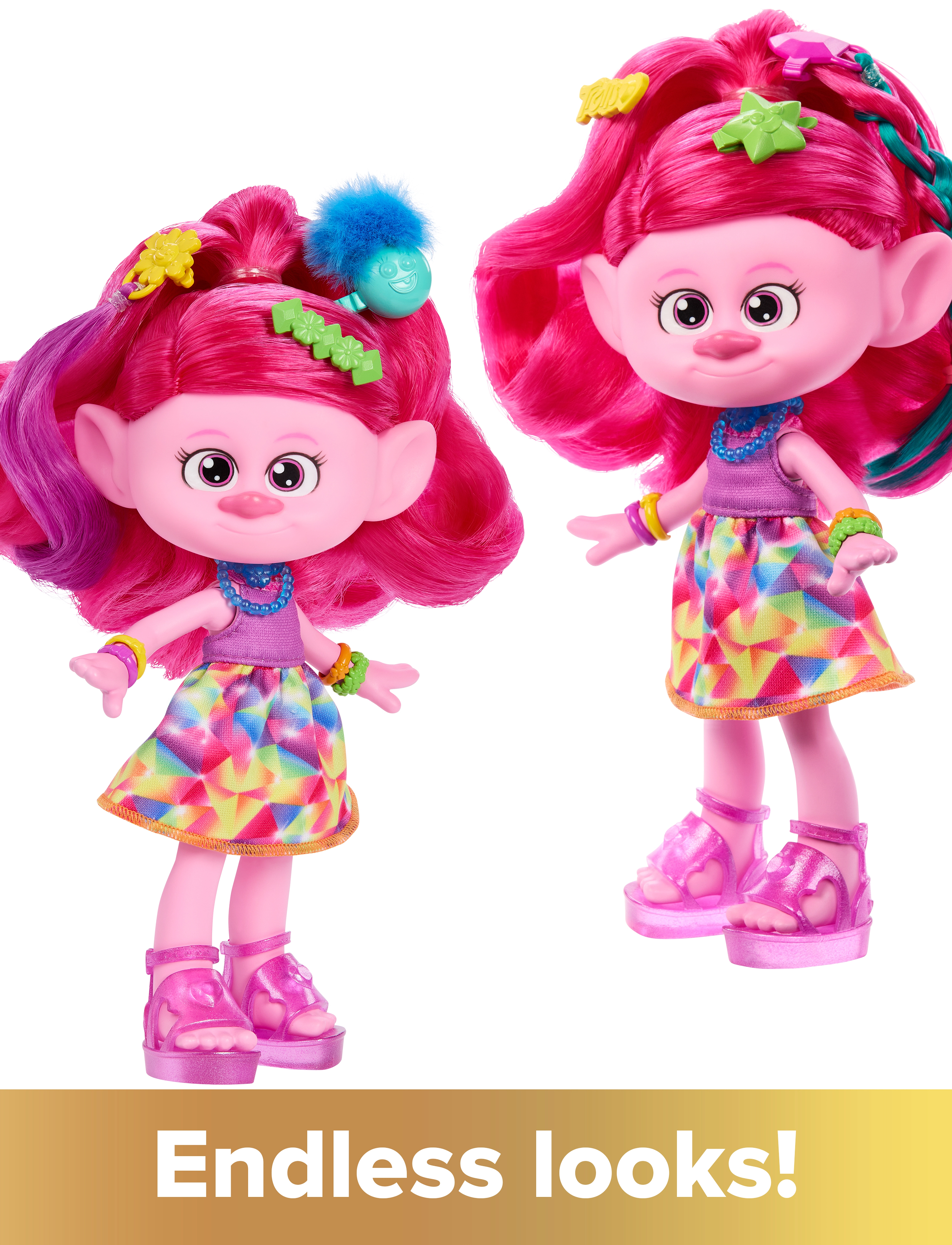 Trolle - Trolls 3 Band Together HAIR-TASTIC Queen Poppy - film- & märchenfiguren - multi color - 0