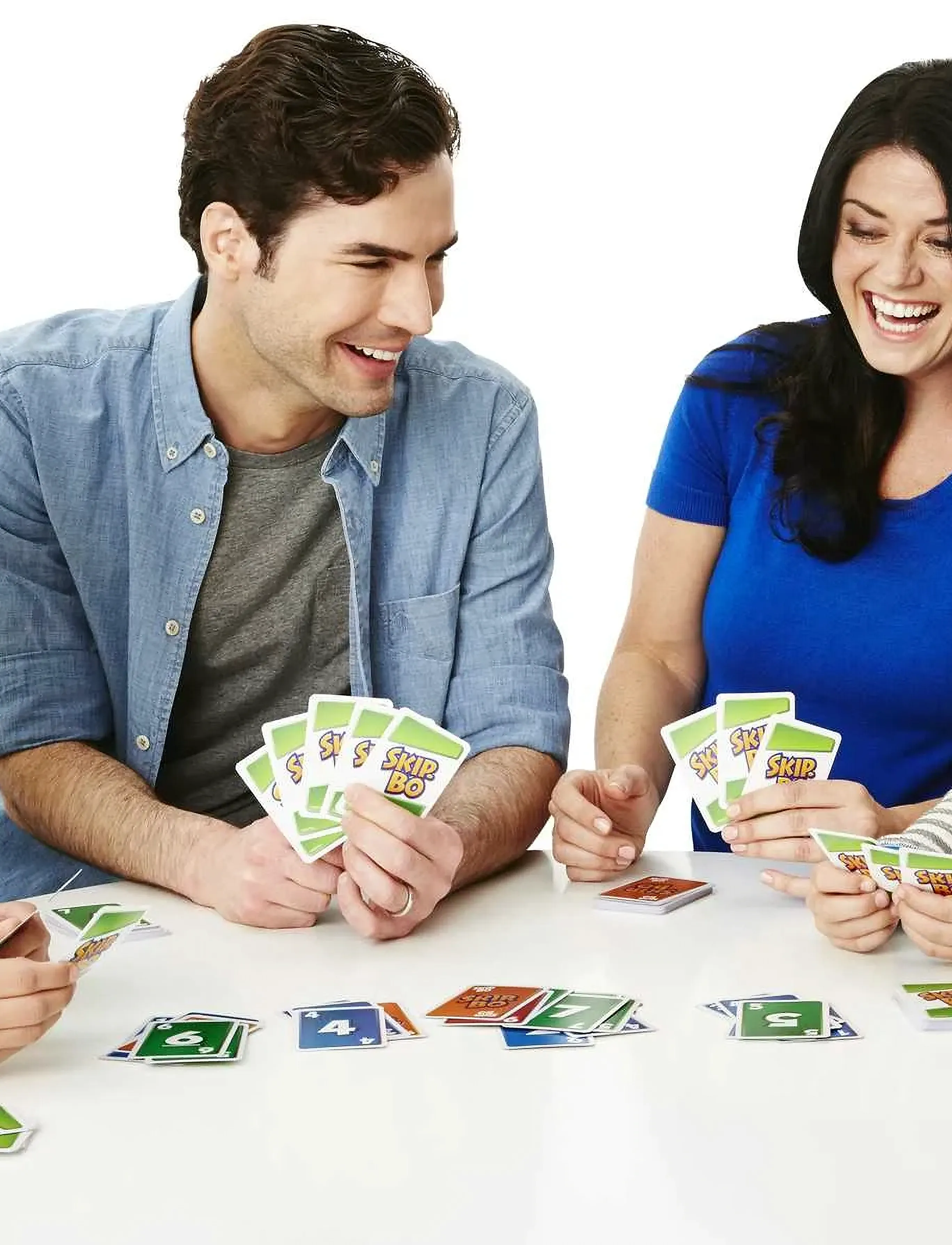 Mattel Games Games Skip-Bo Card Game For Kids, Adults & Families, Color Blind Accessible Deck For 2 To 6 Players, Børn, Card Spil, Multi/mønstret, Str