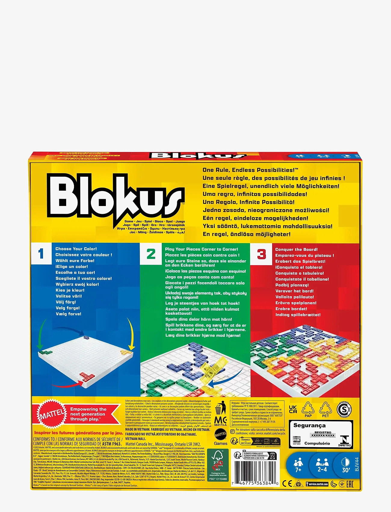 Mattel Games - BLOKUS REFRESH - brætspil - multi color - 5