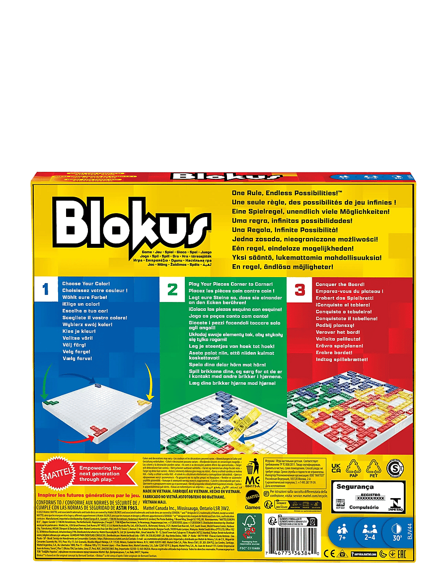 Mattel Games - BLOKUS REFRESH - brädspel - multi color - 5