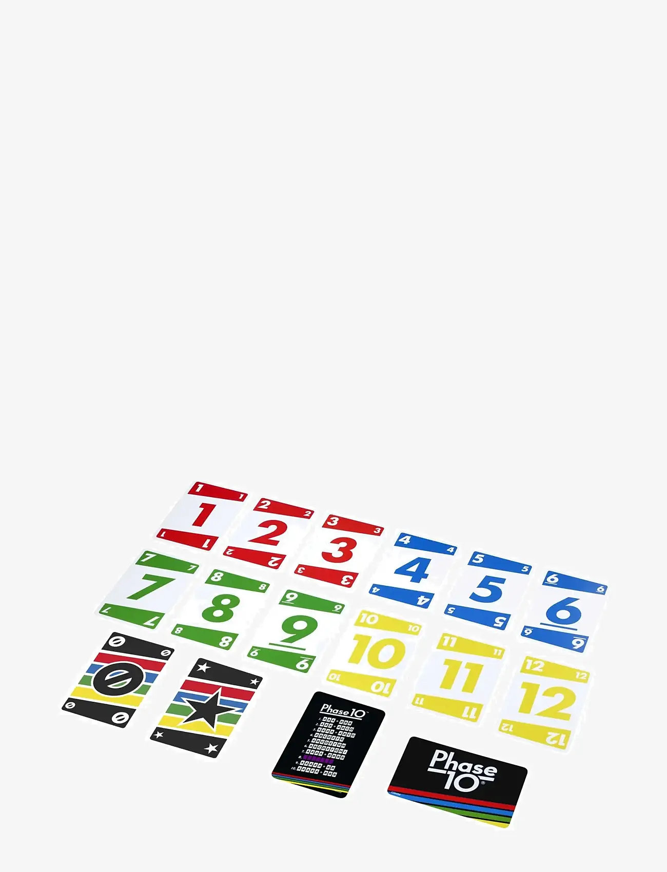 Mattel Games - Games Phase 10 Card Game wiColor Blind Accessible Deck for Kid, Adult & Family Nights & Parties - kortspil - multi color - 1