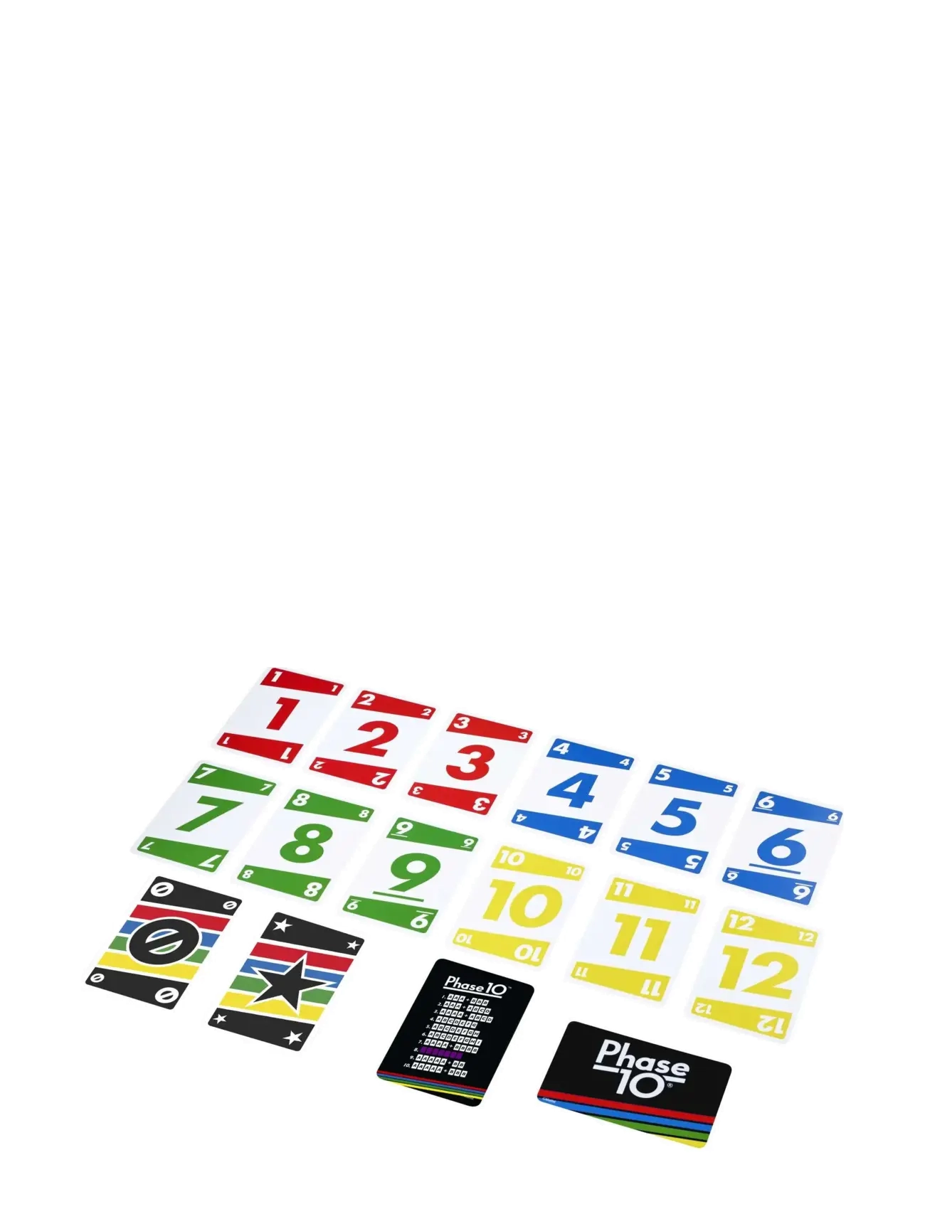 Mattel Games - Games Phase 10 Card Game wiColor Blind Accessible Deck for Kid, Adult & Family Nights & Parties - kortspel - multi color - 1