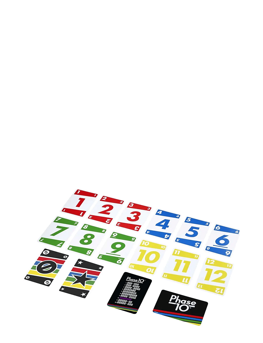 Mattel Games - Games Phase 10 Card Game wiColor Blind Accessible Deck for Kid, Adult & Family Nights & Parties - kartenspiele - multi color - 1