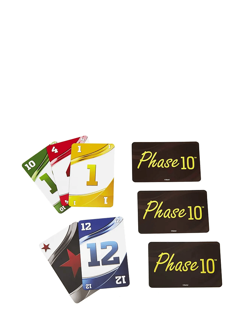 Mattel Games - Games Phase 10 Card Game wiColor Blind Accessible Deck for Kid, Adult & Family Nights & Parties - kaardimängud - multi color - 3