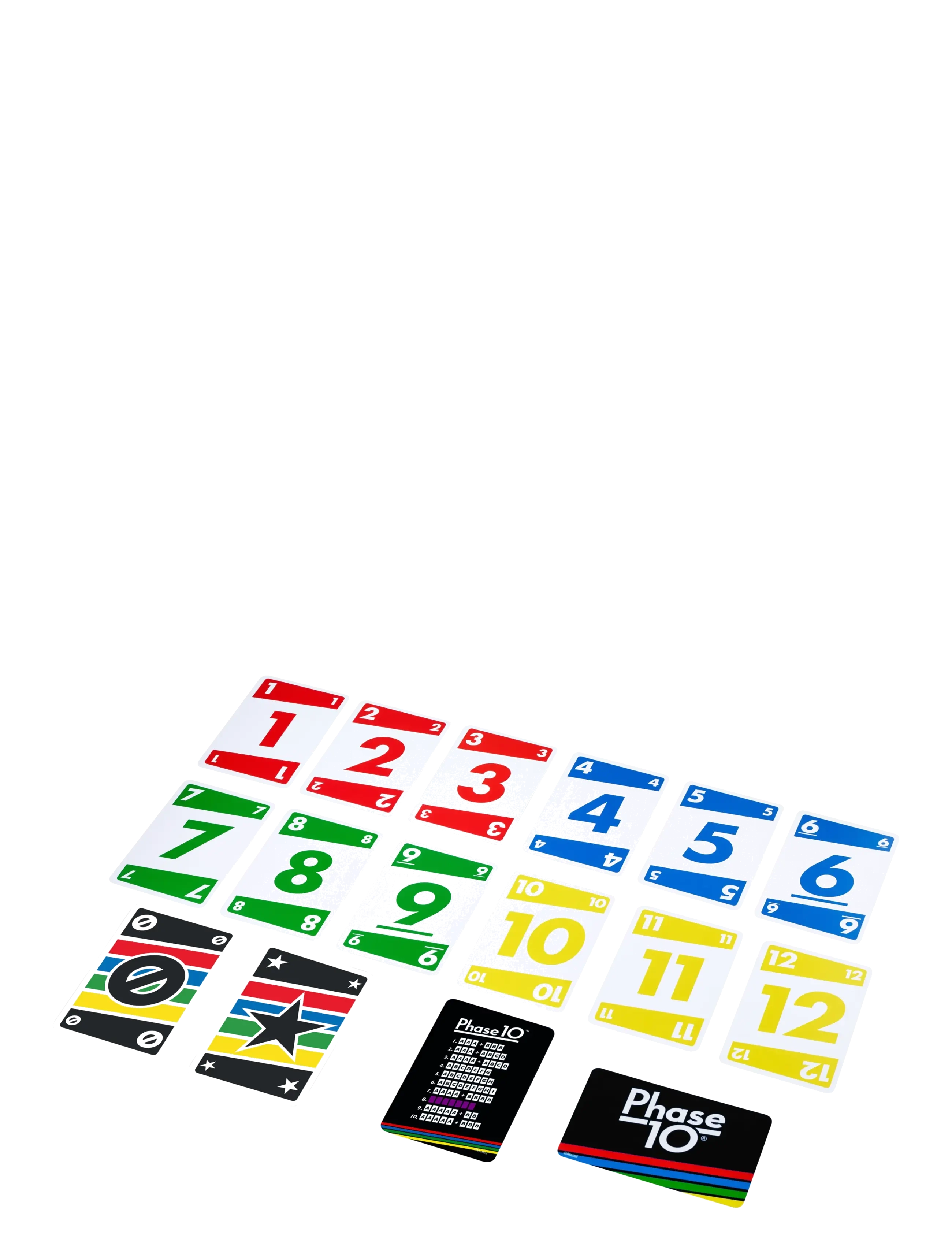 Mattel Games - Games Phase 10 Card Game wiColor Blind Accessible Deck for Kid, Adult & Family Nights & Parties - kortspil - multi color - 3
