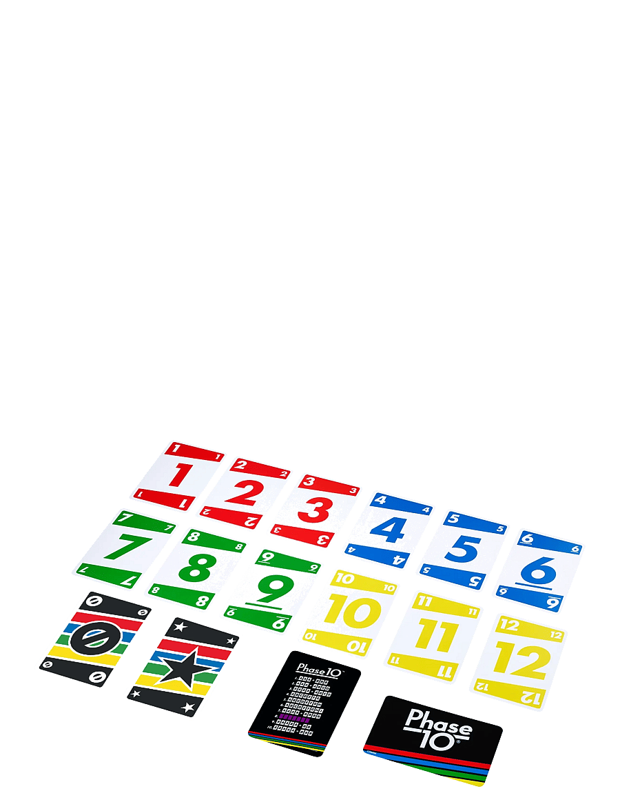 Mattel Games - Games Phase 10 Card Game wiColor Blind Accessible Deck for Kid, Adult & Family Nights & Parties - kortspel - multi color - 3