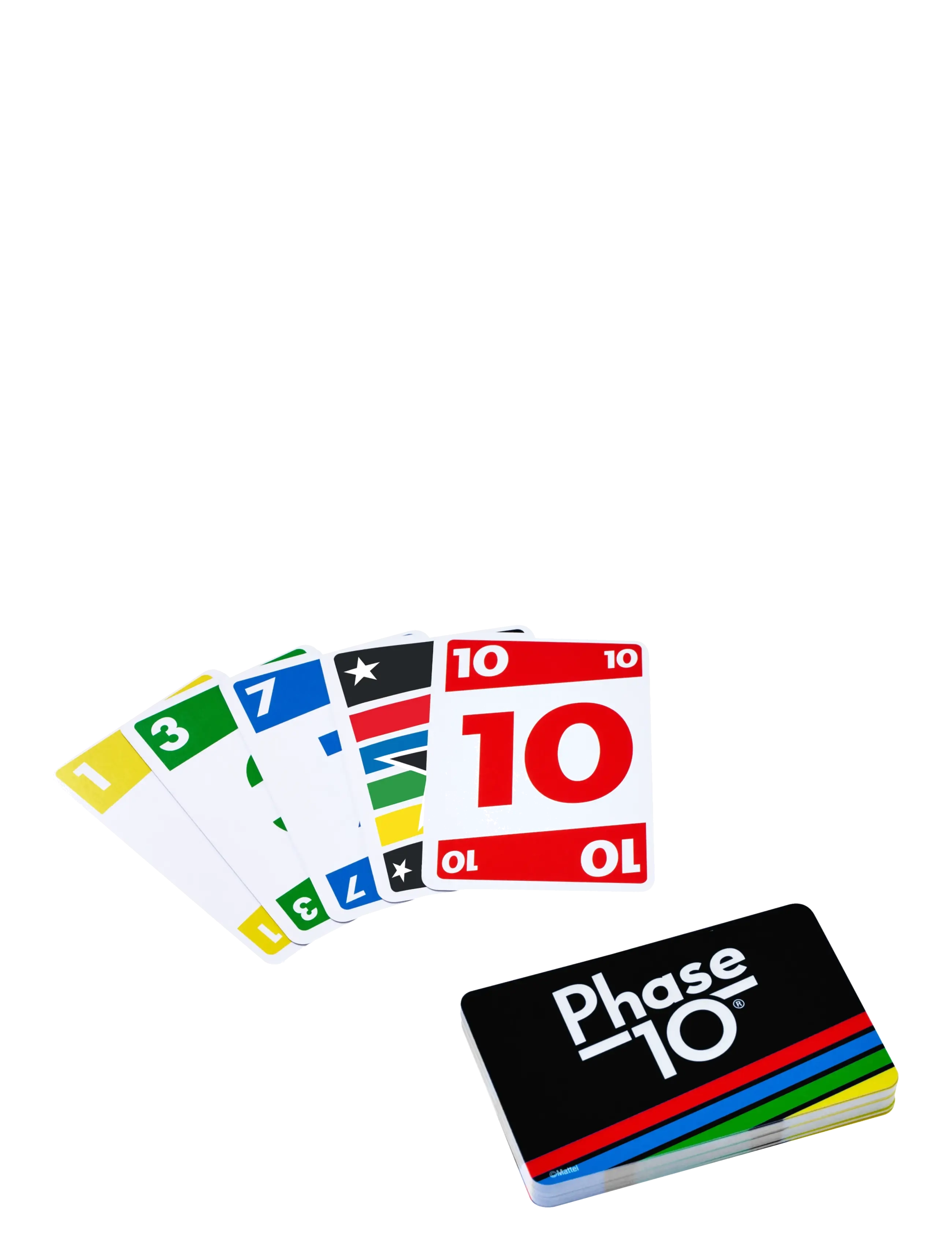 Mattel Games - Games Phase 10 Card Game wiColor Blind Accessible Deck for Kid, Adult & Family Nights & Parties - kortspil - multi color - 4