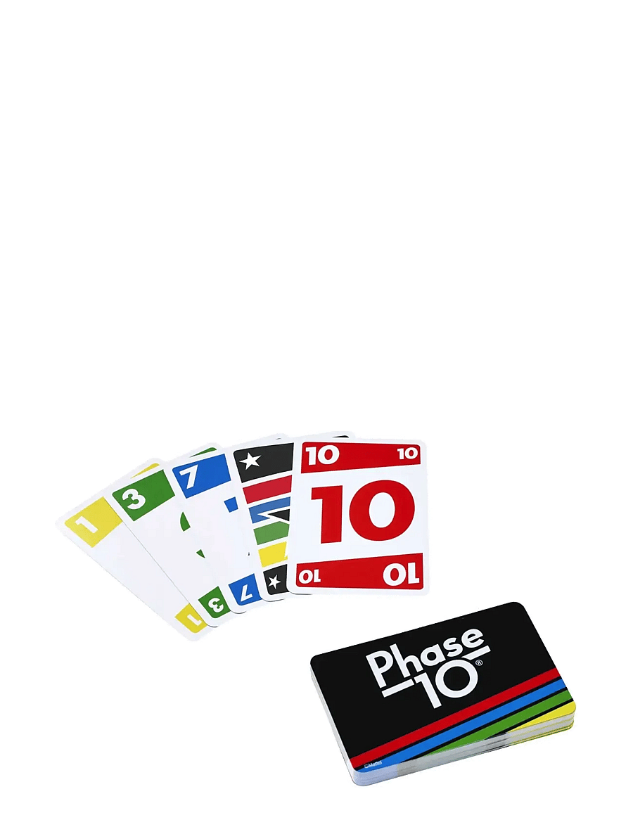 Mattel Games - Games Phase 10 Card Game wiColor Blind Accessible Deck for Kid, Adult & Family Nights & Parties - kartenspiele - multi color - 3