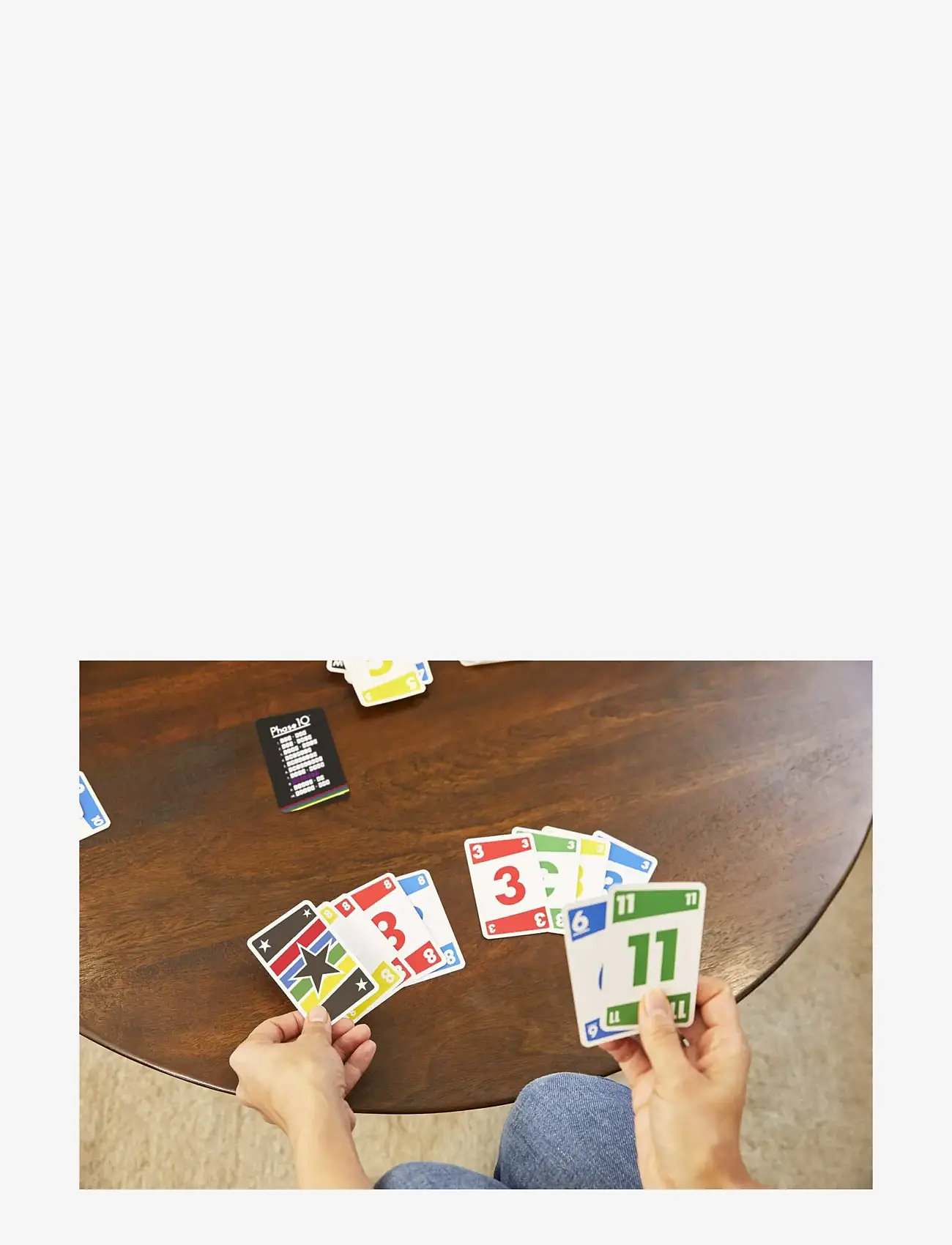 Mattel Games - Games Phase 10 Card Game wiColor Blind Accessible Deck for Kid, Adult & Family Nights & Parties - kortspil - multi color - 4