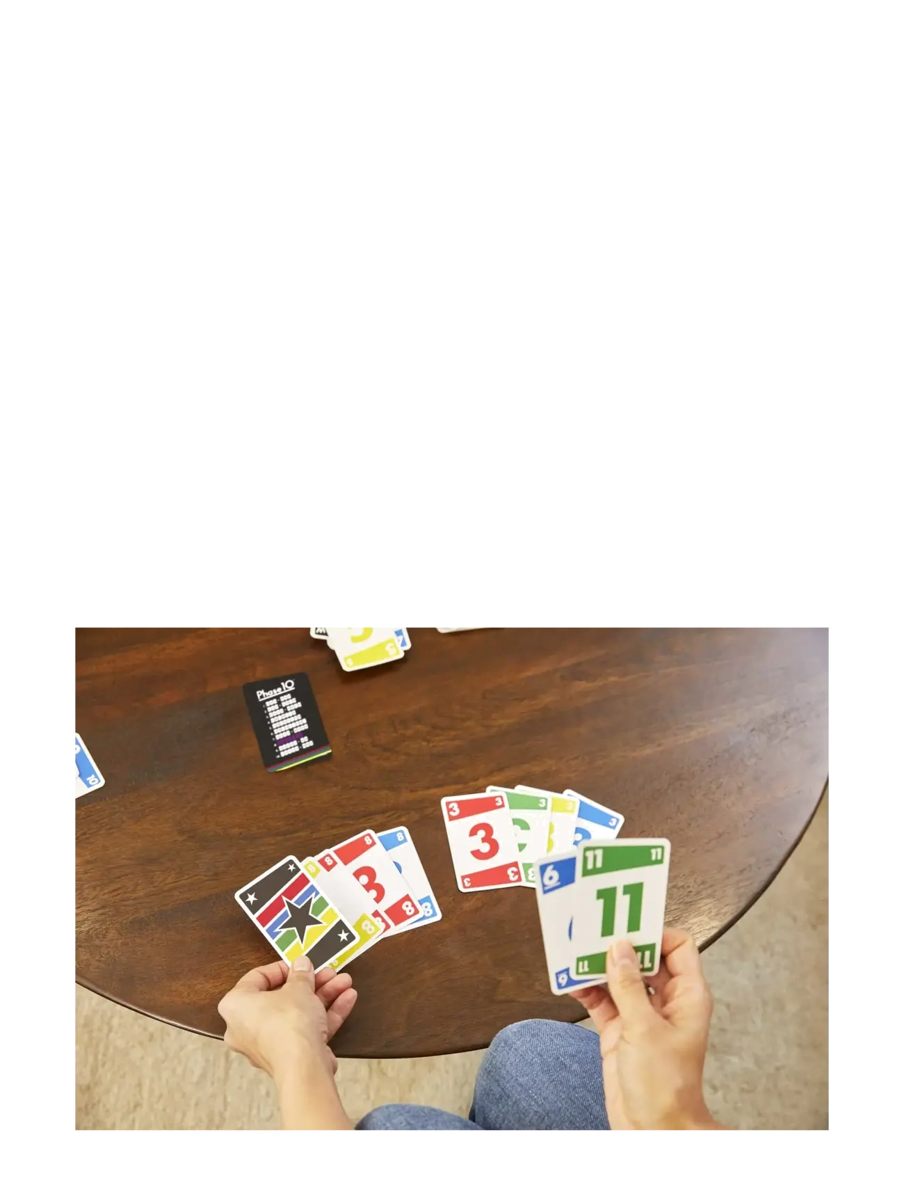 Mattel Games - Games Phase 10 Card Game wiColor Blind Accessible Deck for Kid, Adult & Family Nights & Parties - kortspel - multi color - 4